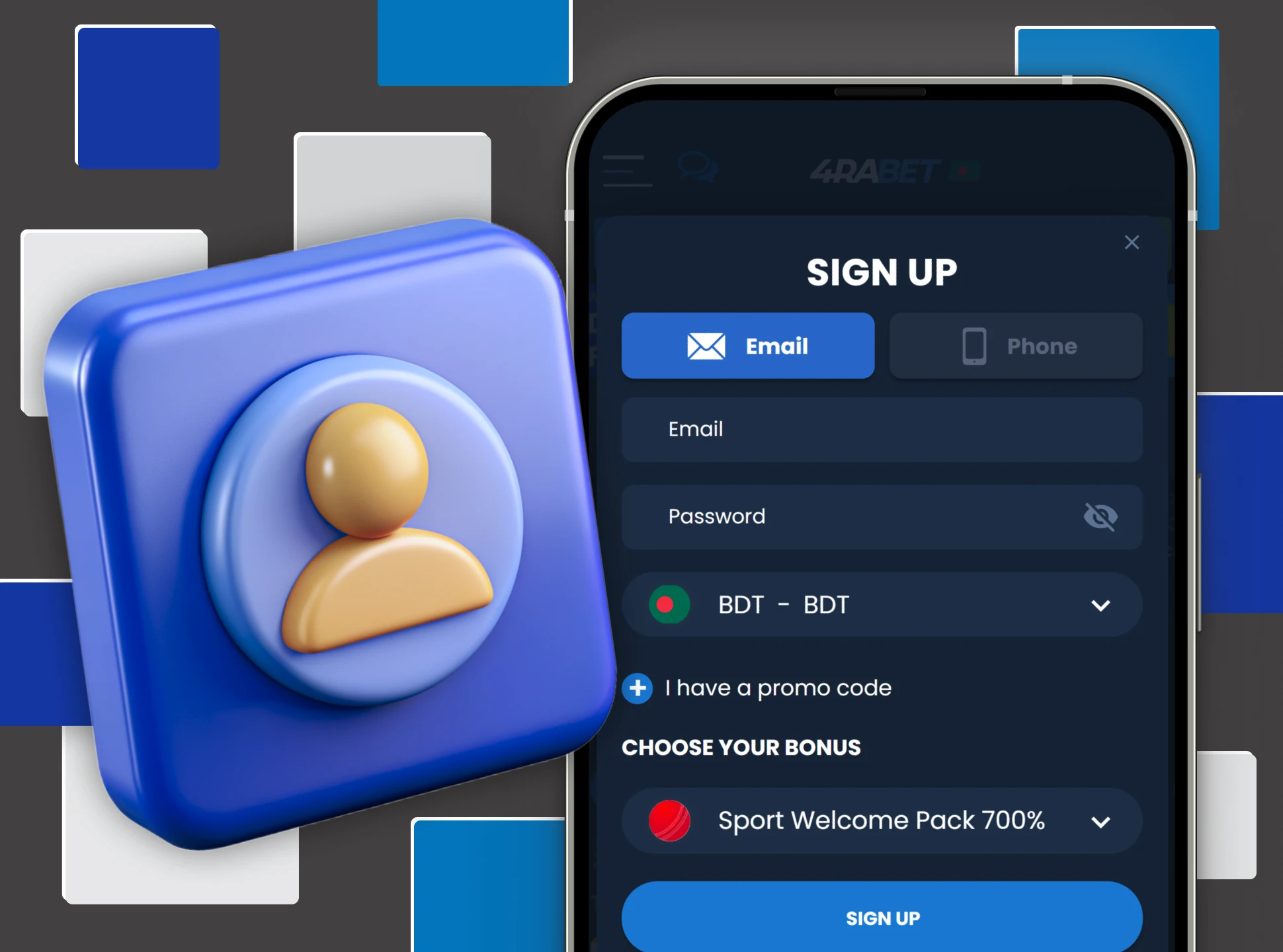 Sign up at the 4Rabet casino app and get ready to win.