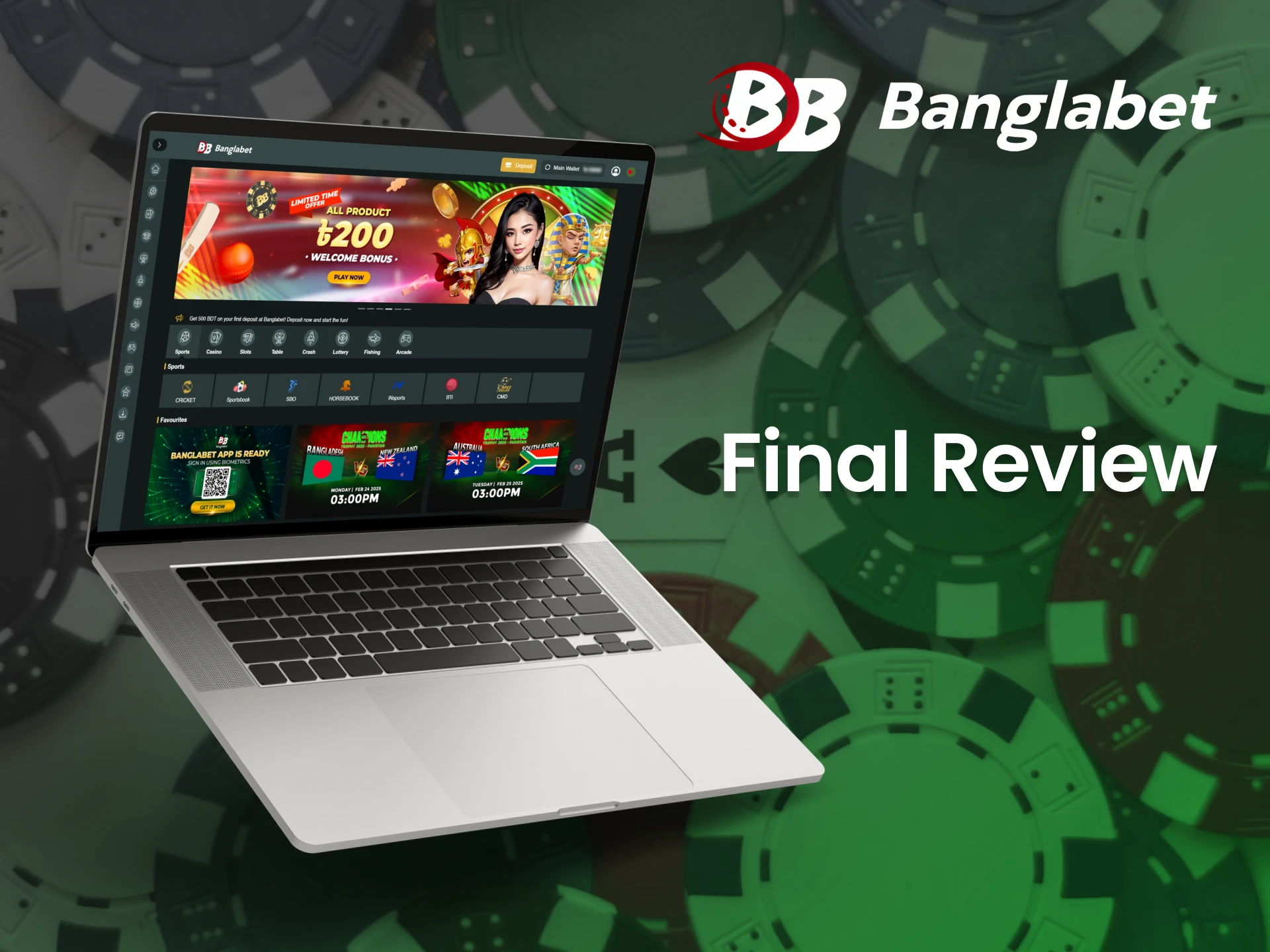 Join in the fun at the Banglabet online casino.