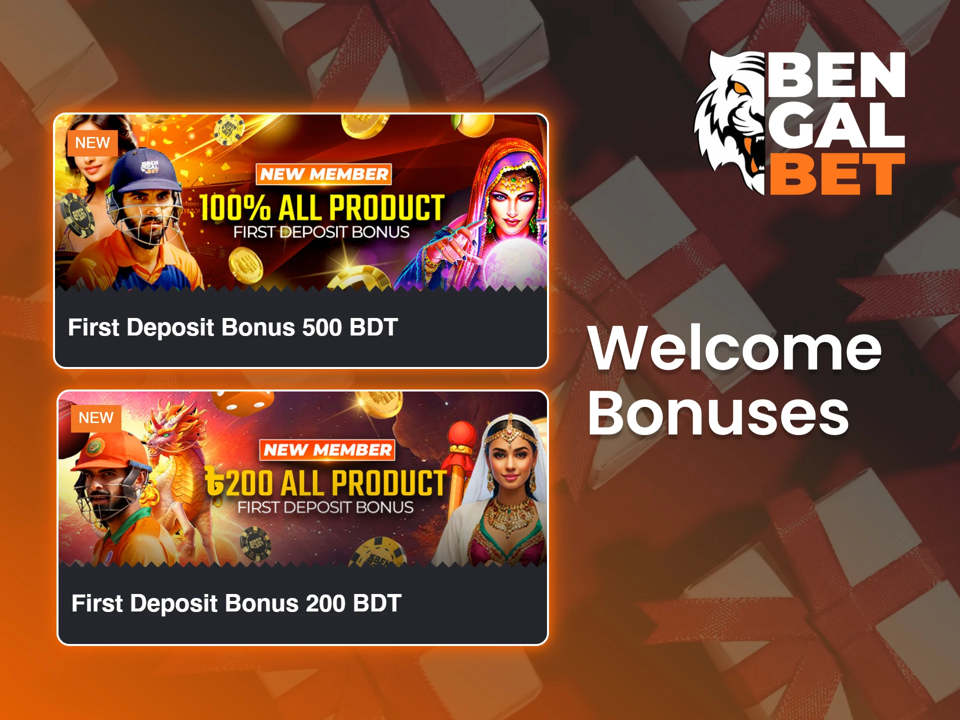 The Bengalbet app treats new users to amazing bonus offers.