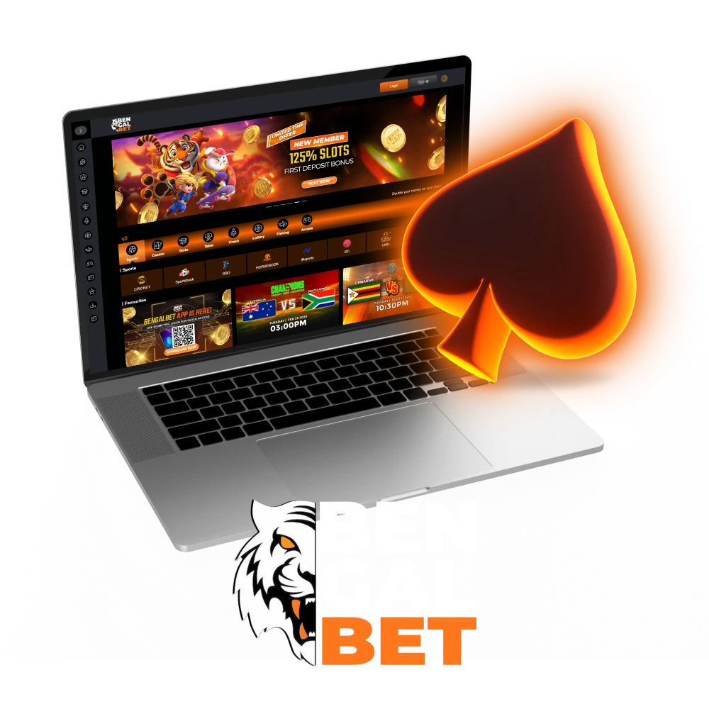 Get in the game with the Bengalbet online casino.