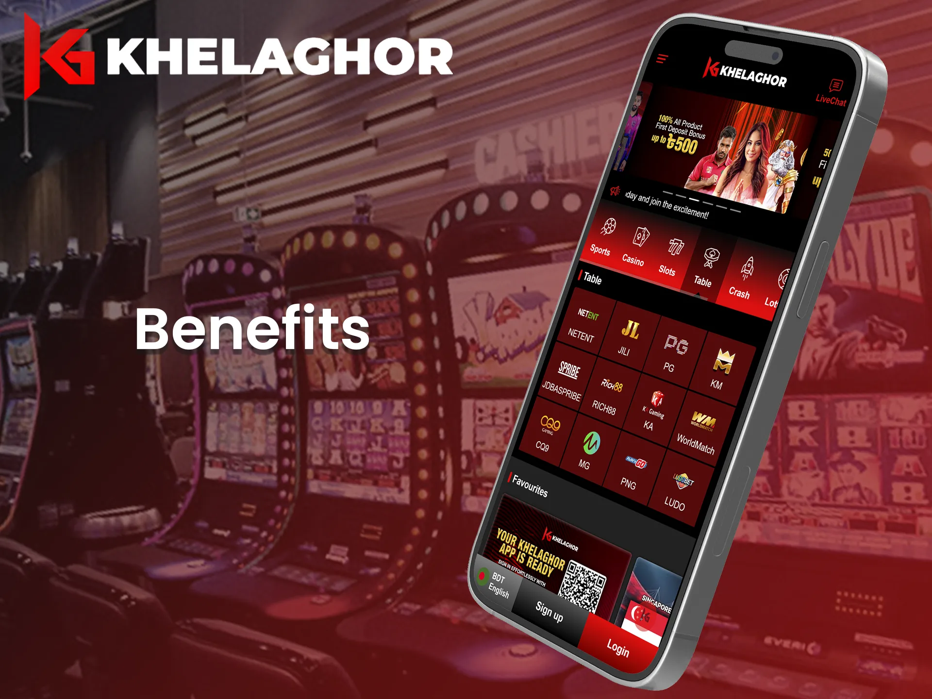 Here are the key benefits of the Khelaghor app.