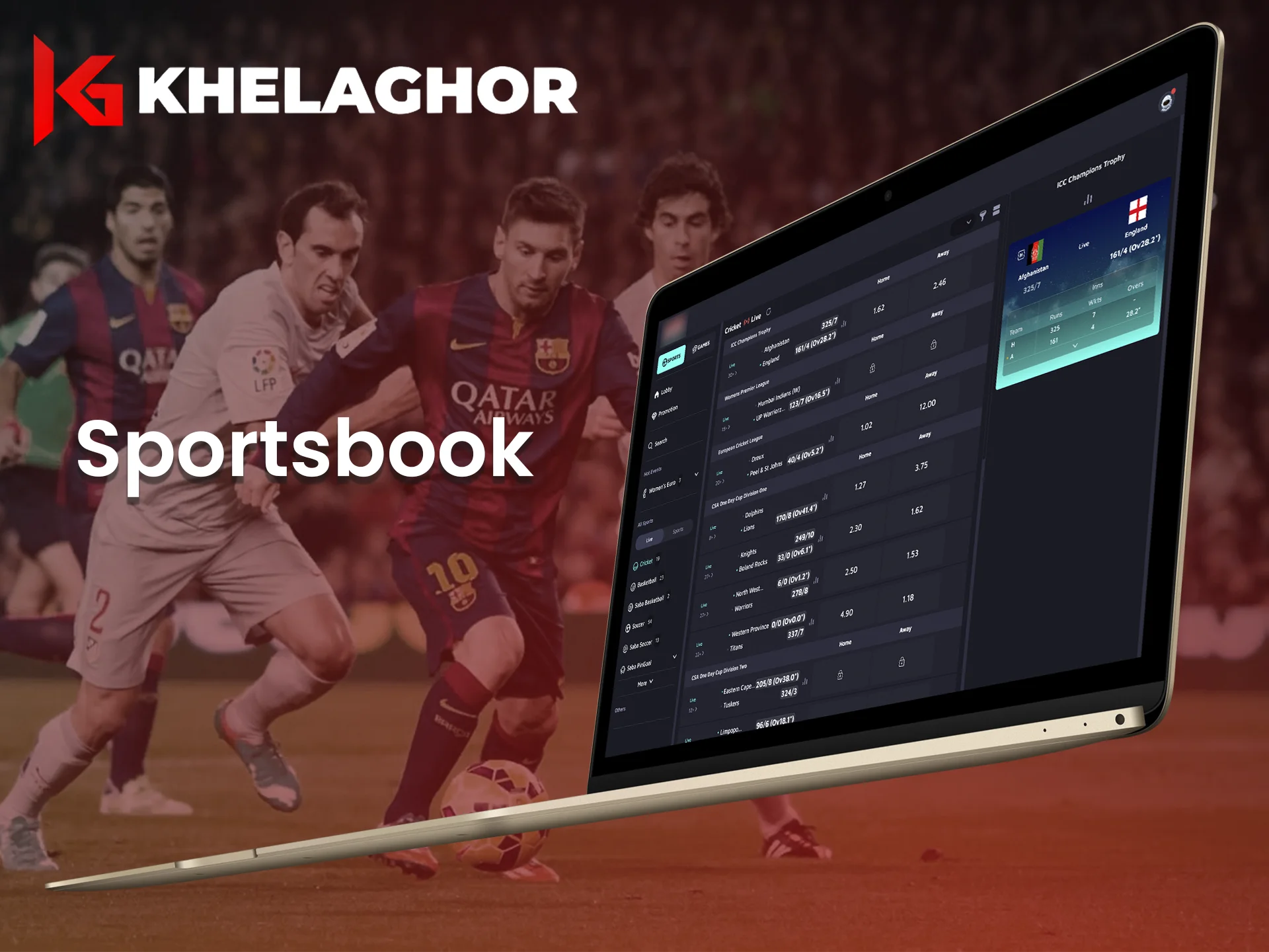 Place your bets on sporting events at Khelaghor platform.