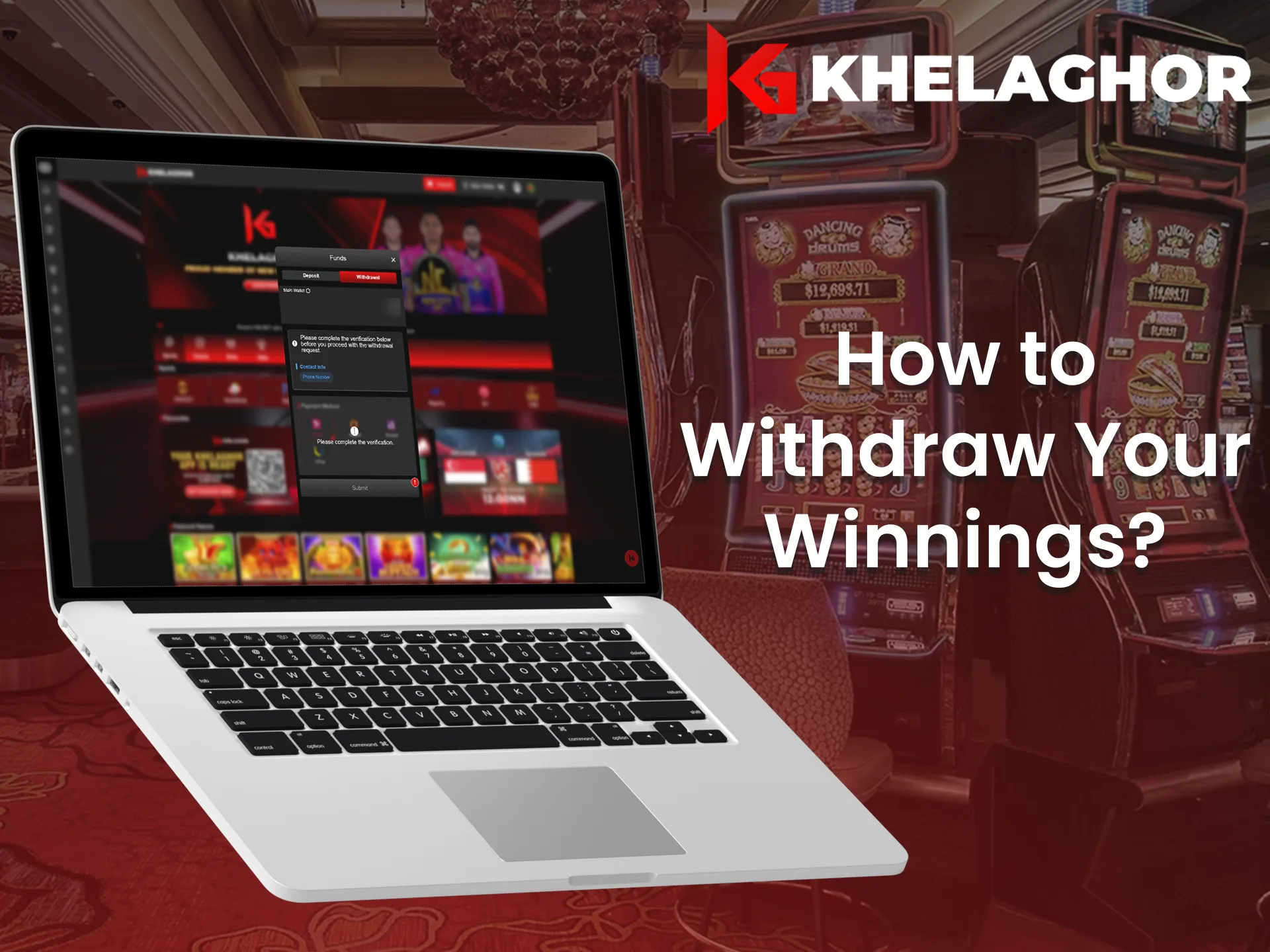 Follow this instructions to withdraw money from Khelaghor.