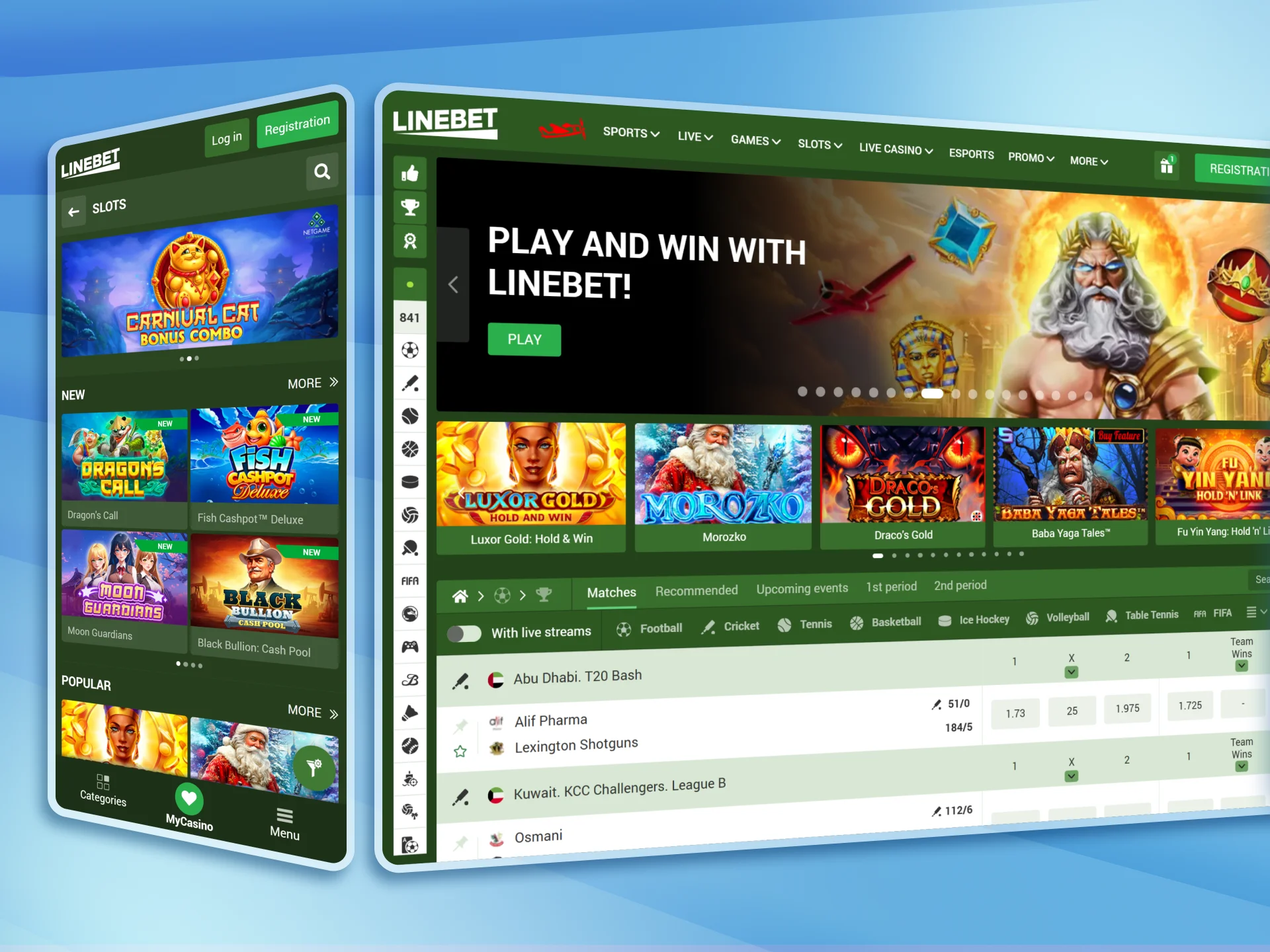 Chase your fortune at Linebet online casino.