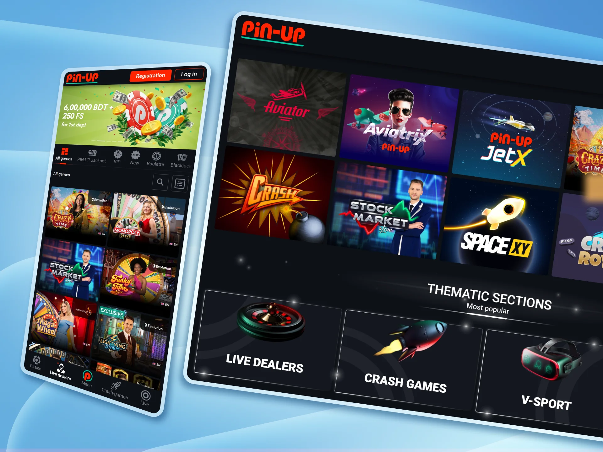Win amazing prizes at Pin Up online casino.