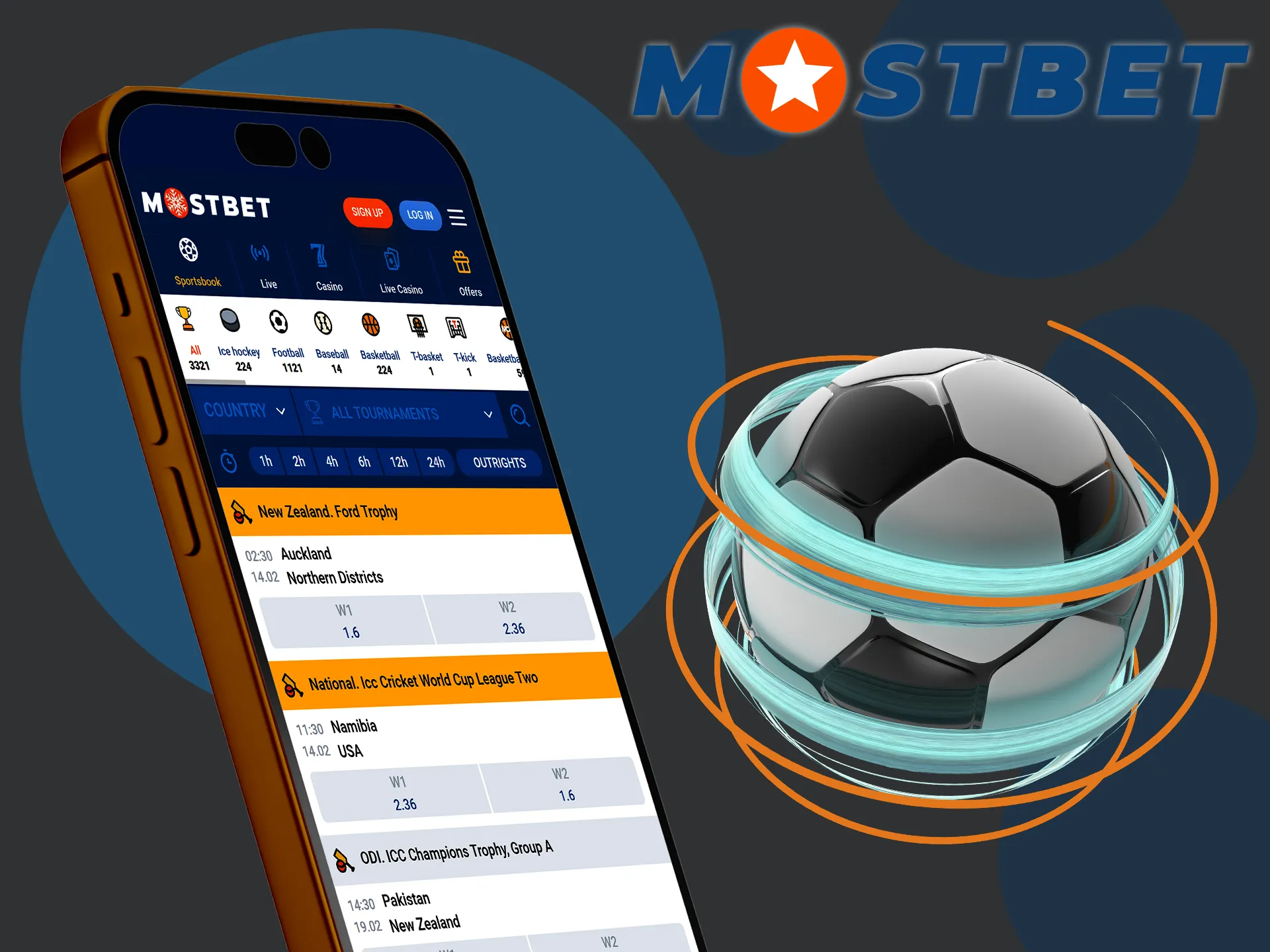 At Mostbet, clients can place bets on many sports.