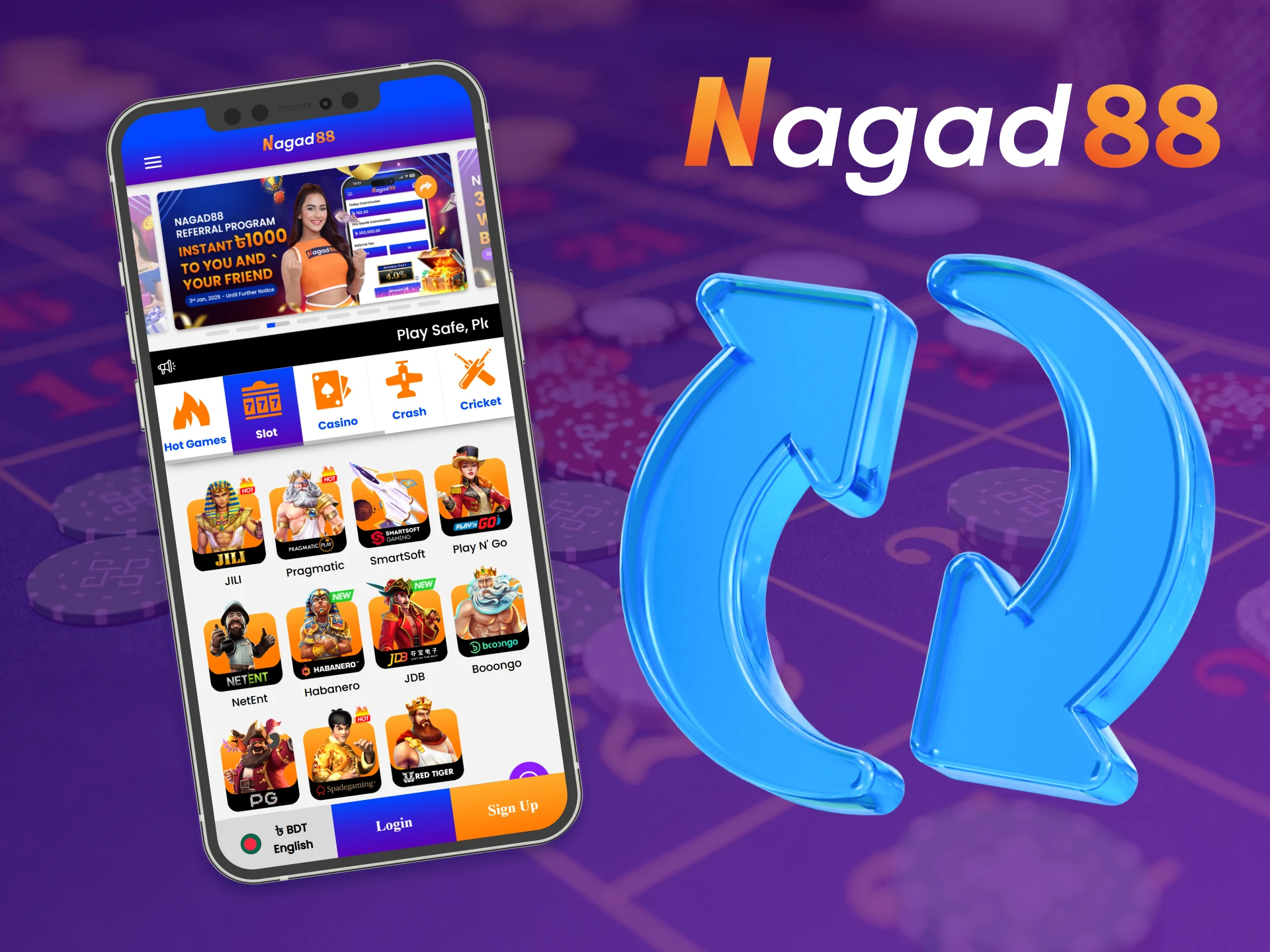 The Nagad88 online casino is always up to date on iOS devices.