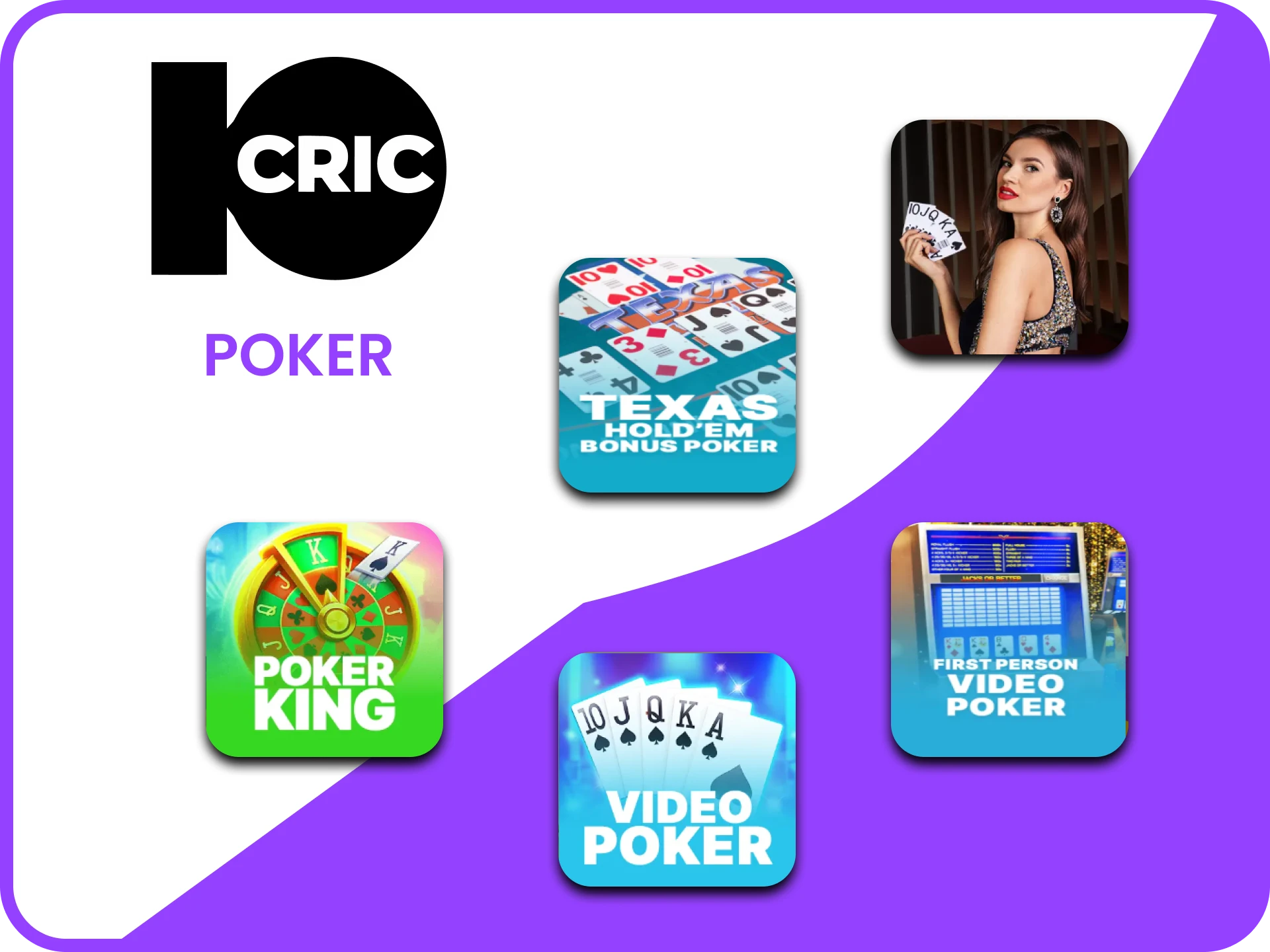 Play poker with the best at 10Cric poker room.