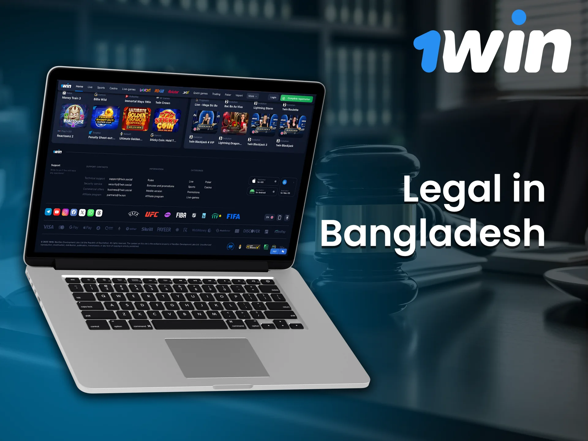 Find out is 1win legal in Bangladesh and start playing today.