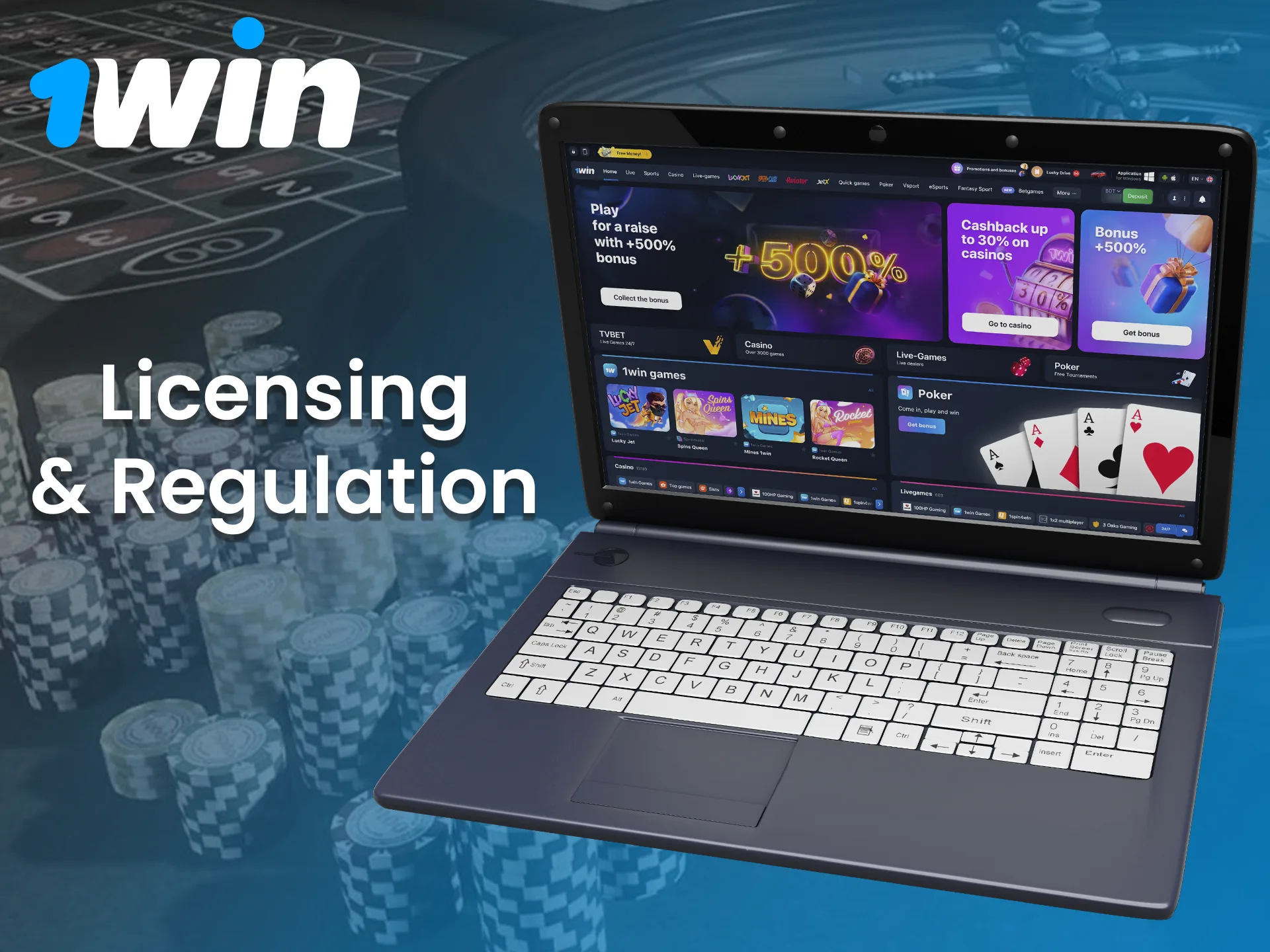 The 1Win platform legally operates under a Curacao licence.