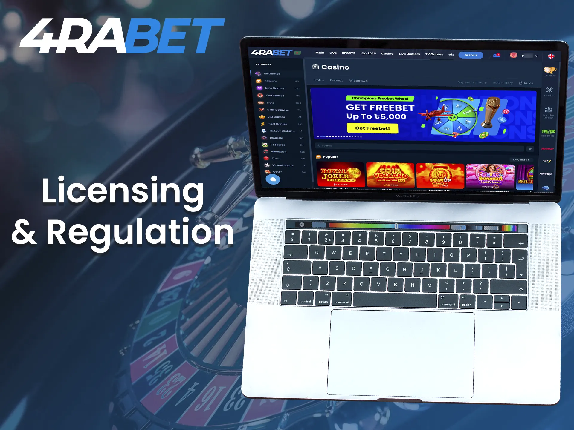 4Rabet is a reliable licensed online casino.