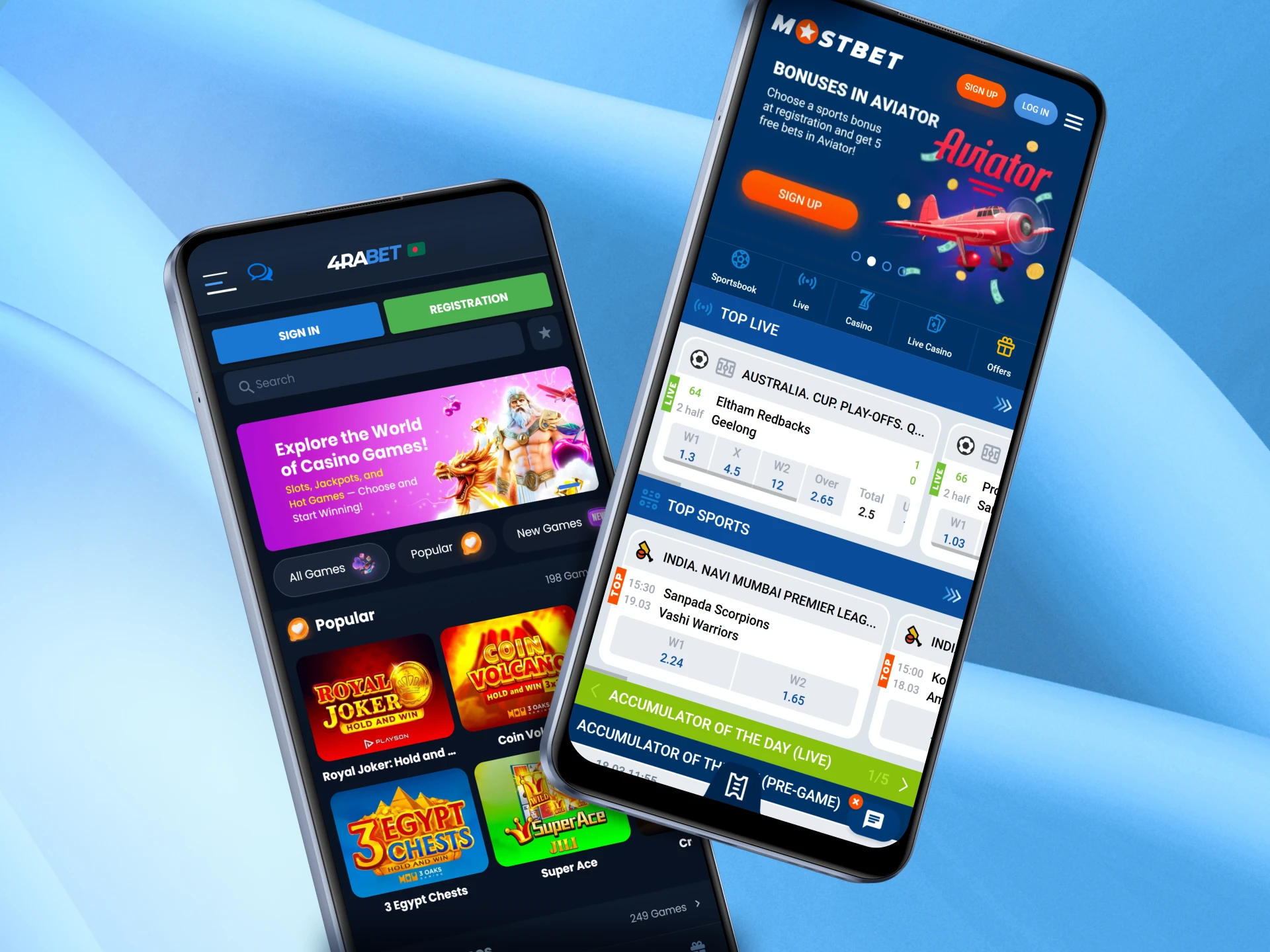You can choose between the app and mobile website versions of online casinos.