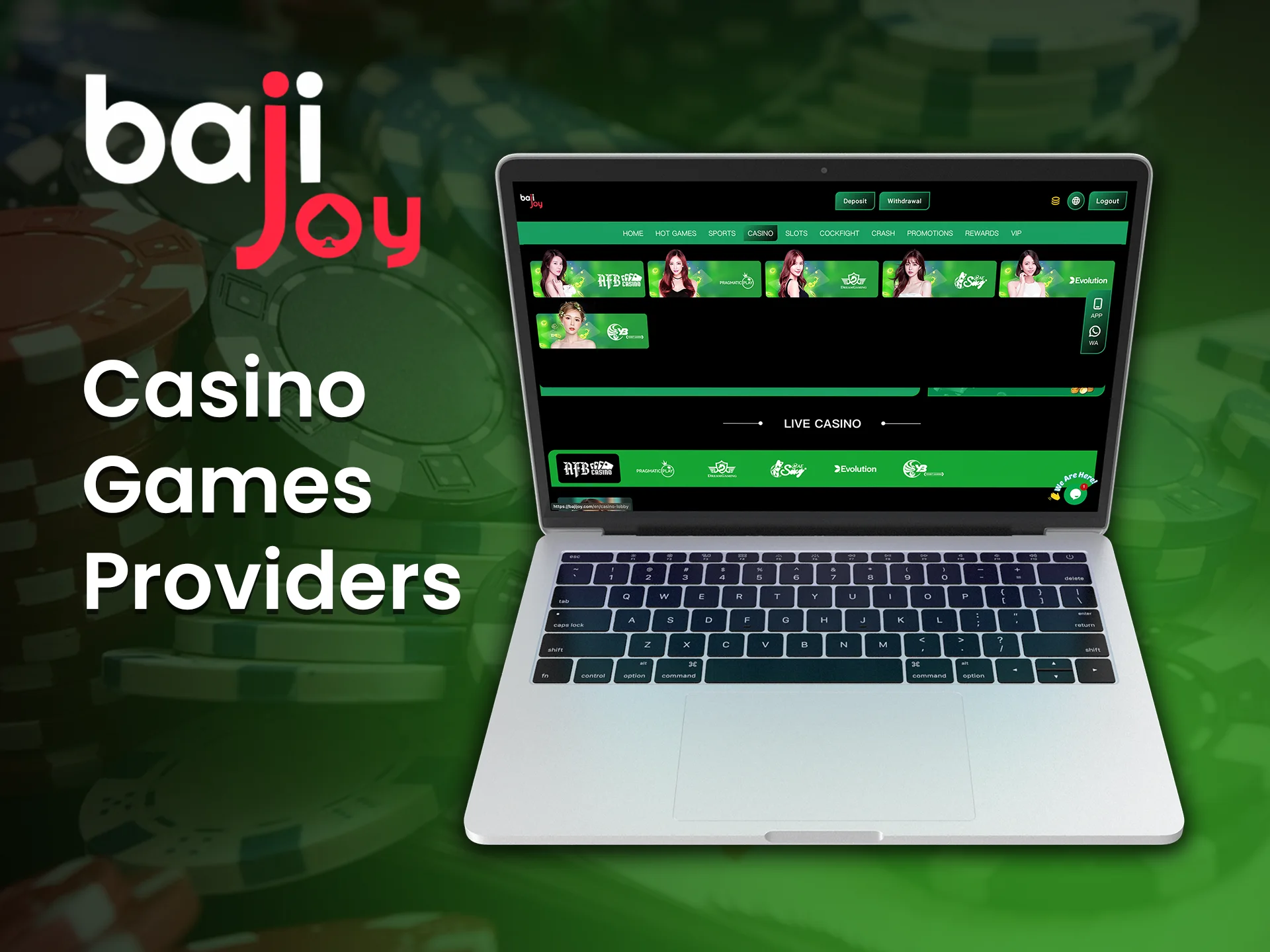 Discover top quality Bajijoy casino games providers for the best gaming experience.