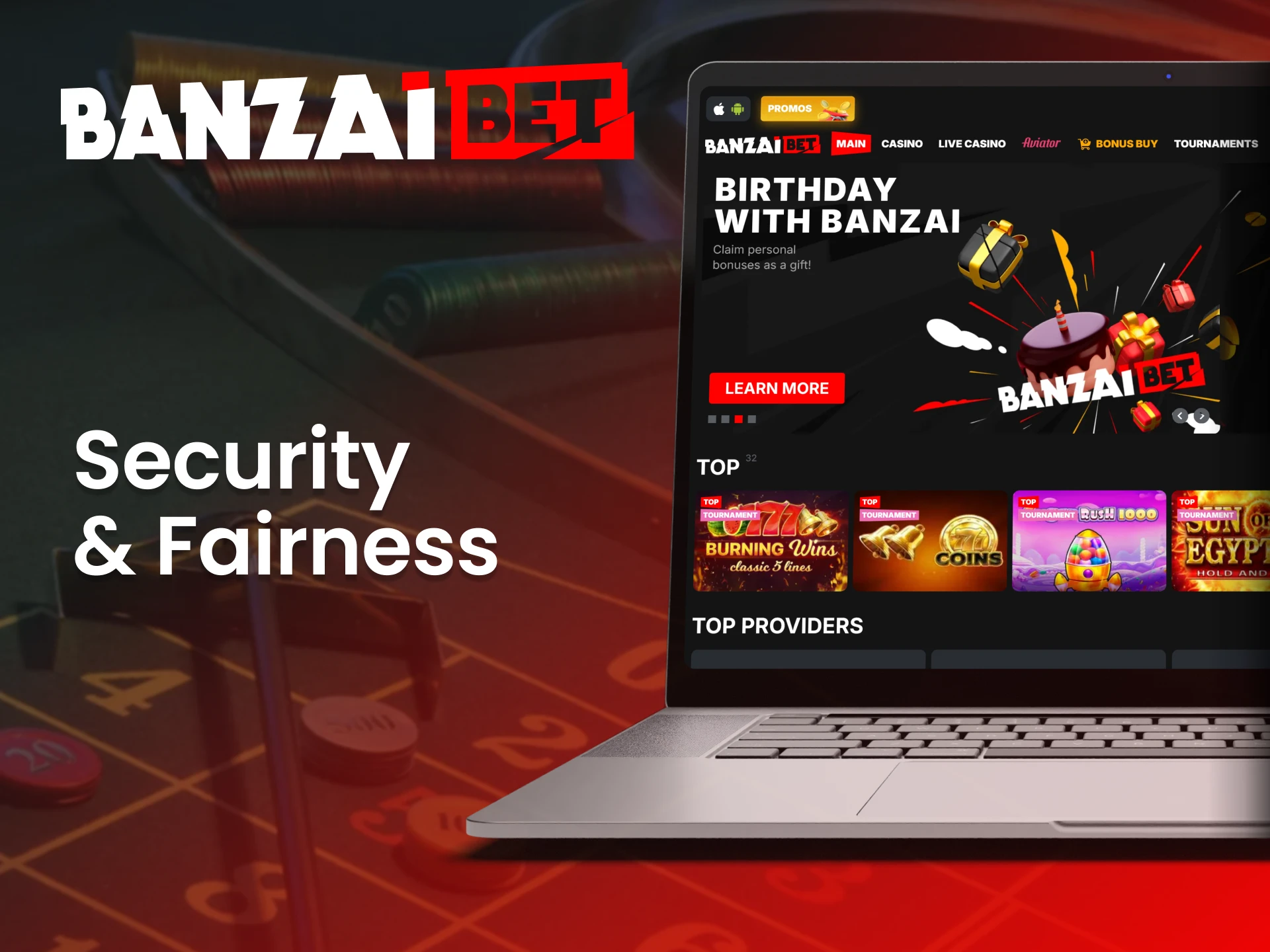 Trust BanzaiBet for a secure and protected gaming environment.