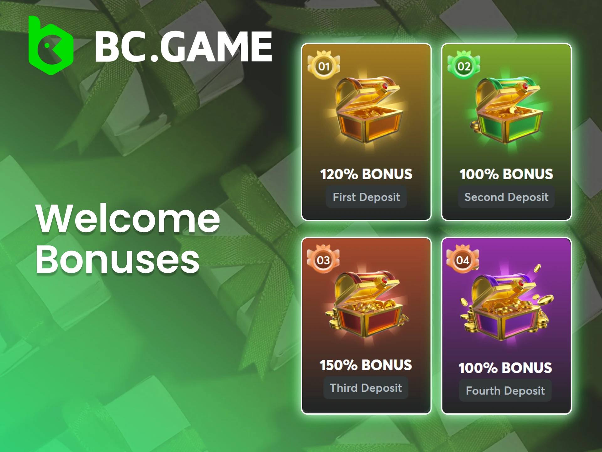 Take advantage of the generous welcome bonuses offered by BC Game.