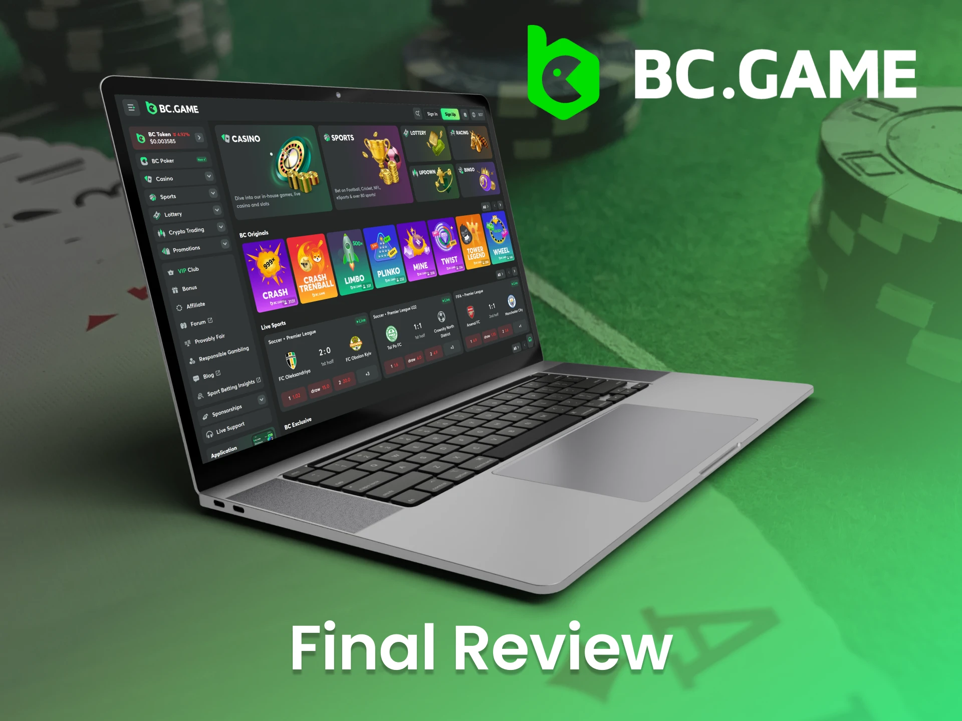 Dive into the future of casino gaming and sport betting at BC Game.