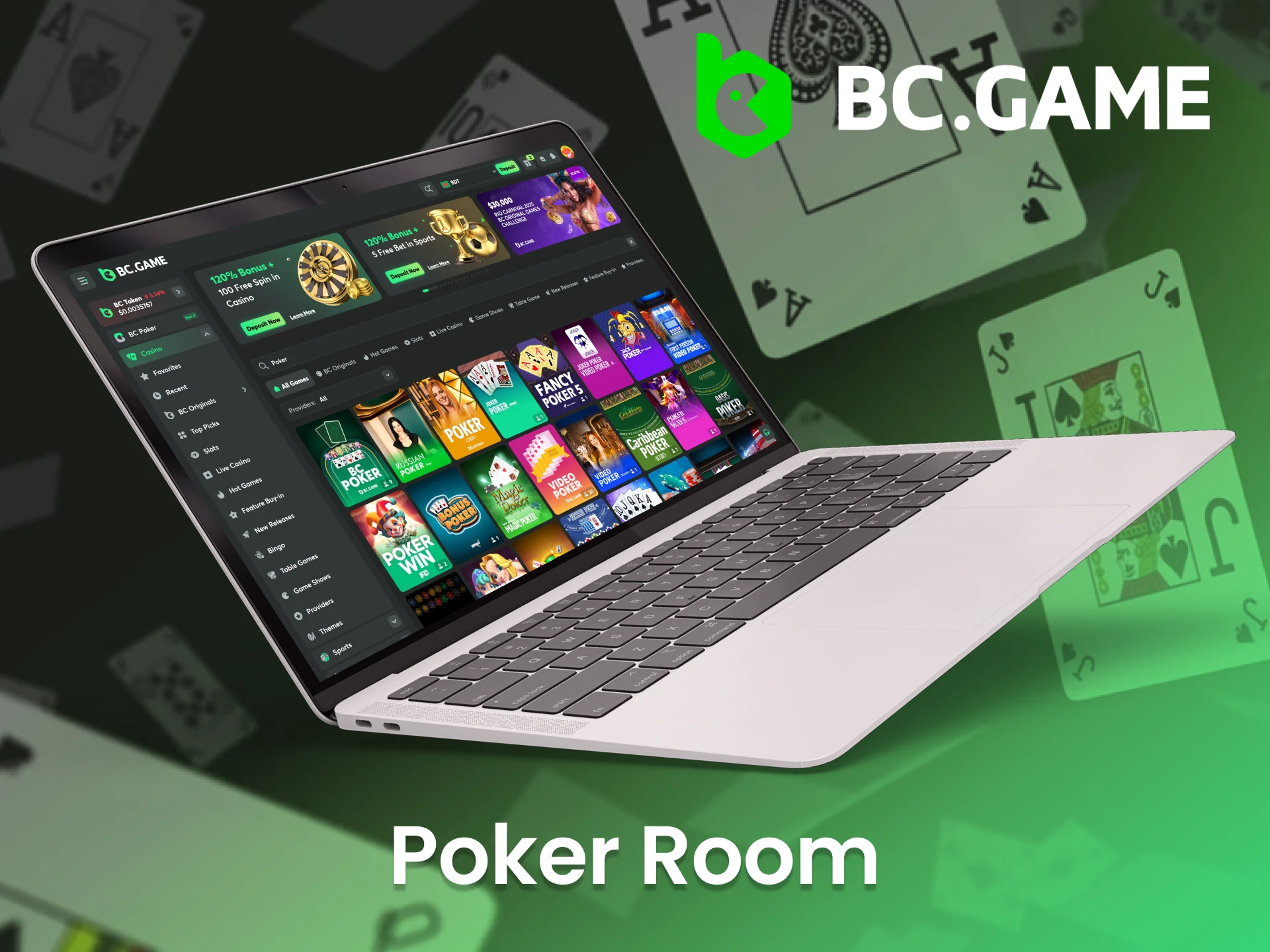 Find the diverse poker offerings at BC Game.