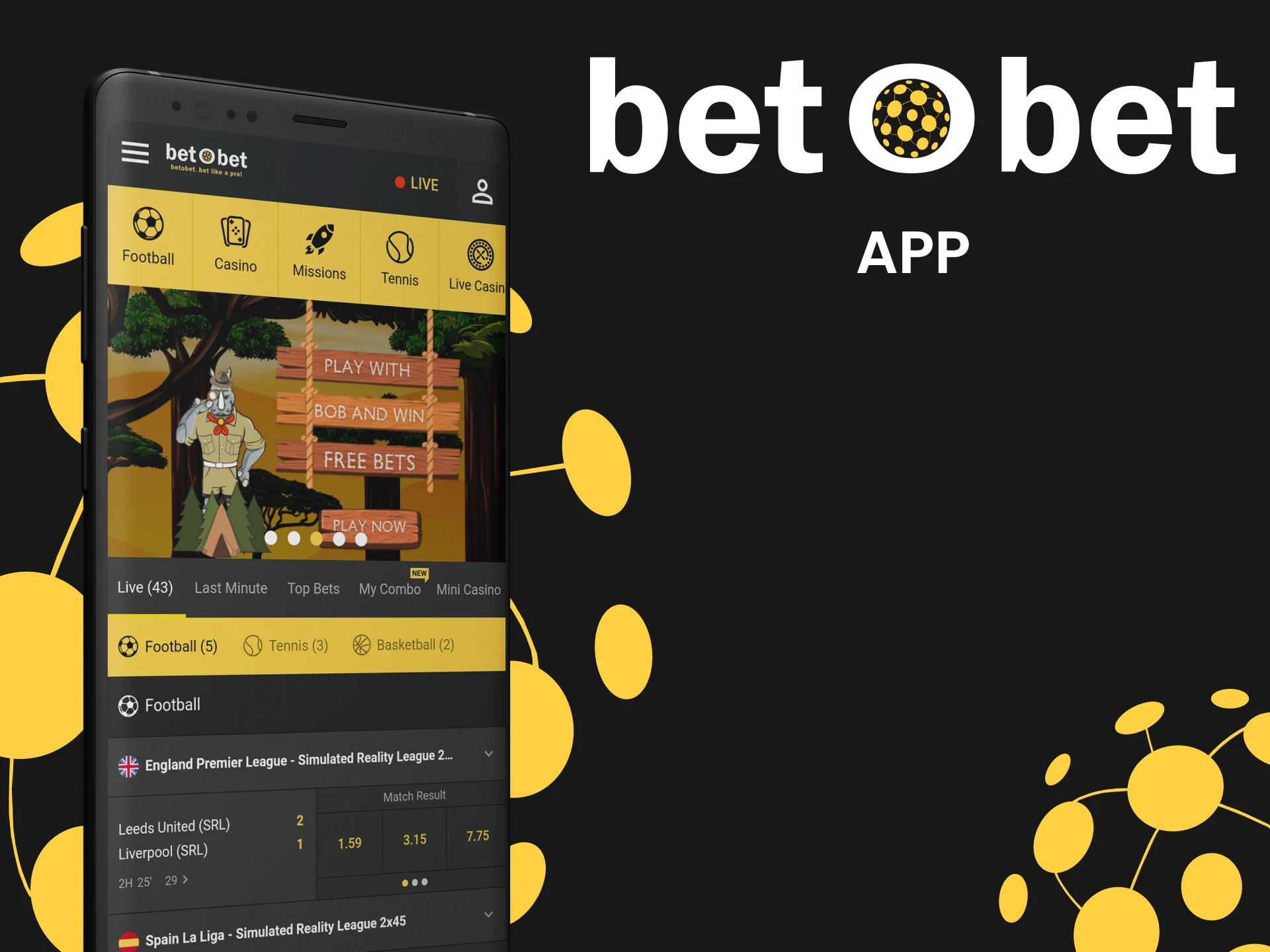Install the Betobet mobile app and play anytime anywhere.
