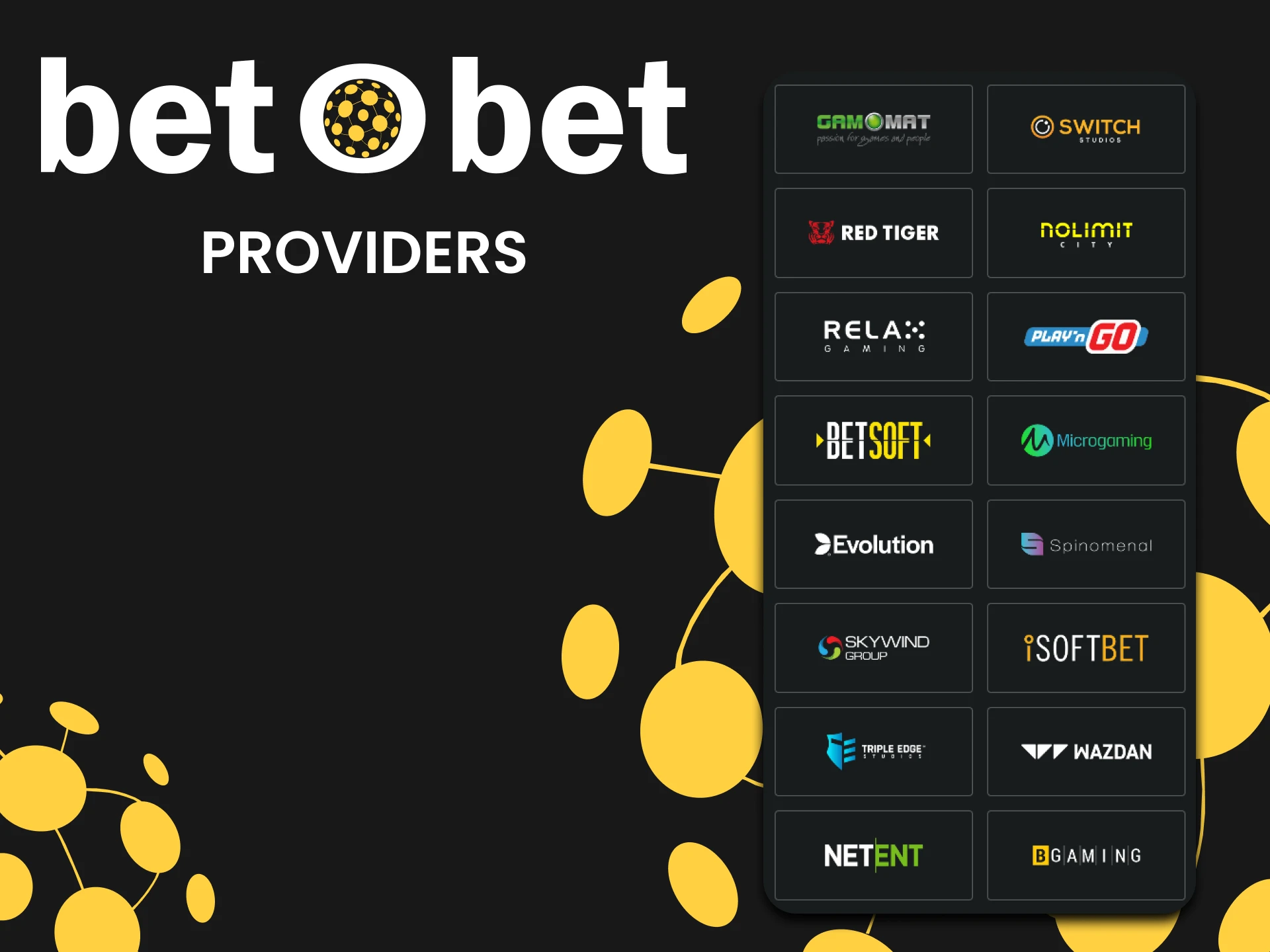 Discover Betobet casino games providers for the best game selection.