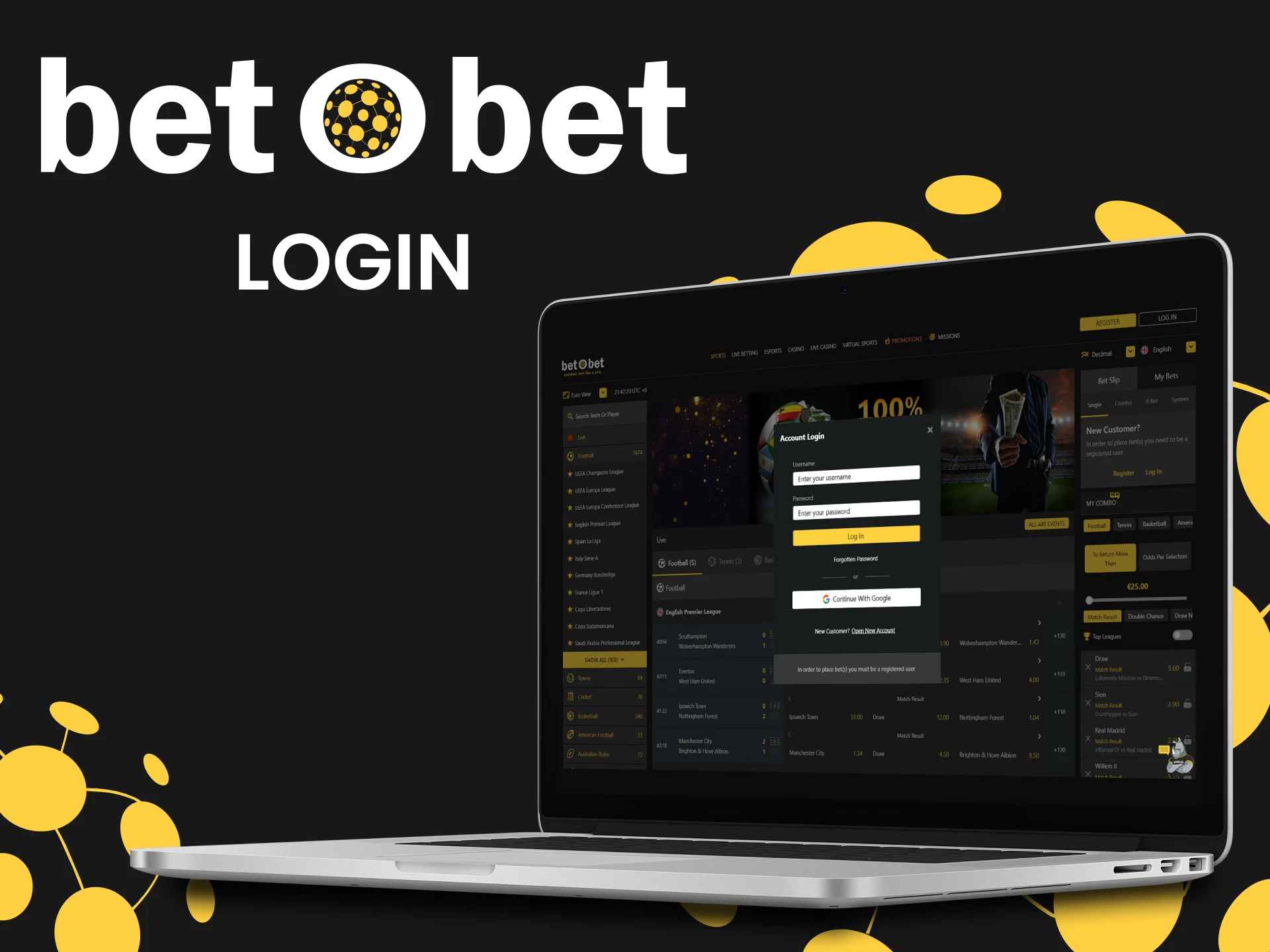 Log in to Betobet and begin your winning experience.