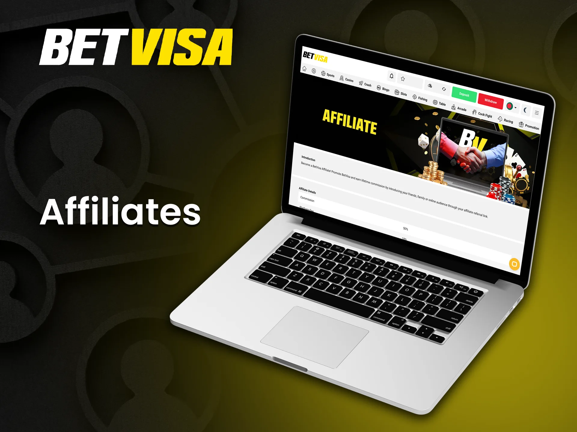 Betvisa casino affiliates provide great earning potential.