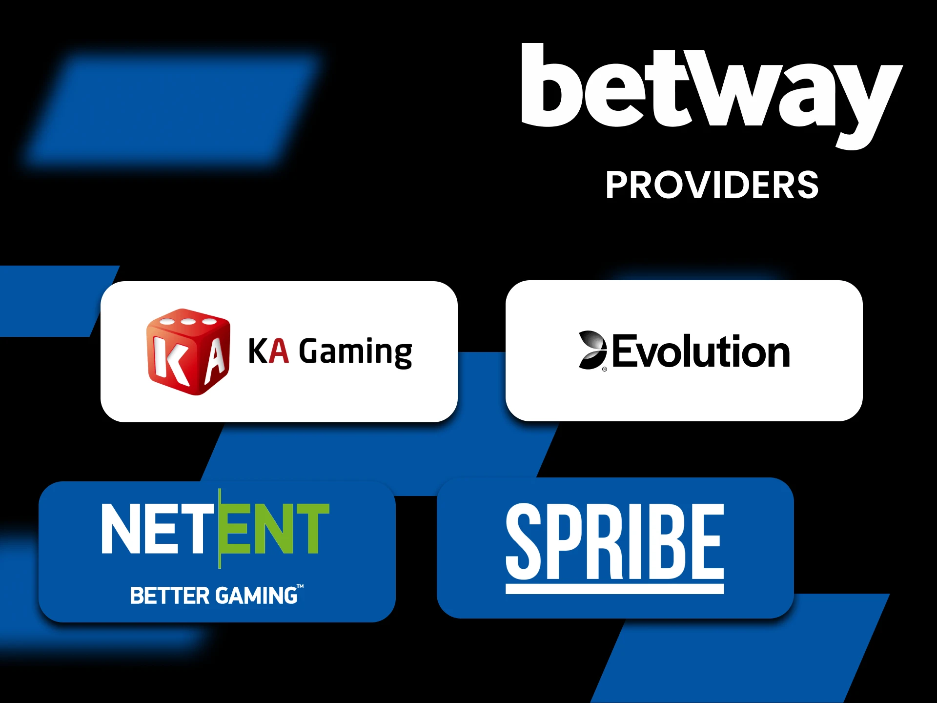 Discover Betway casino games providers for the best game selection.