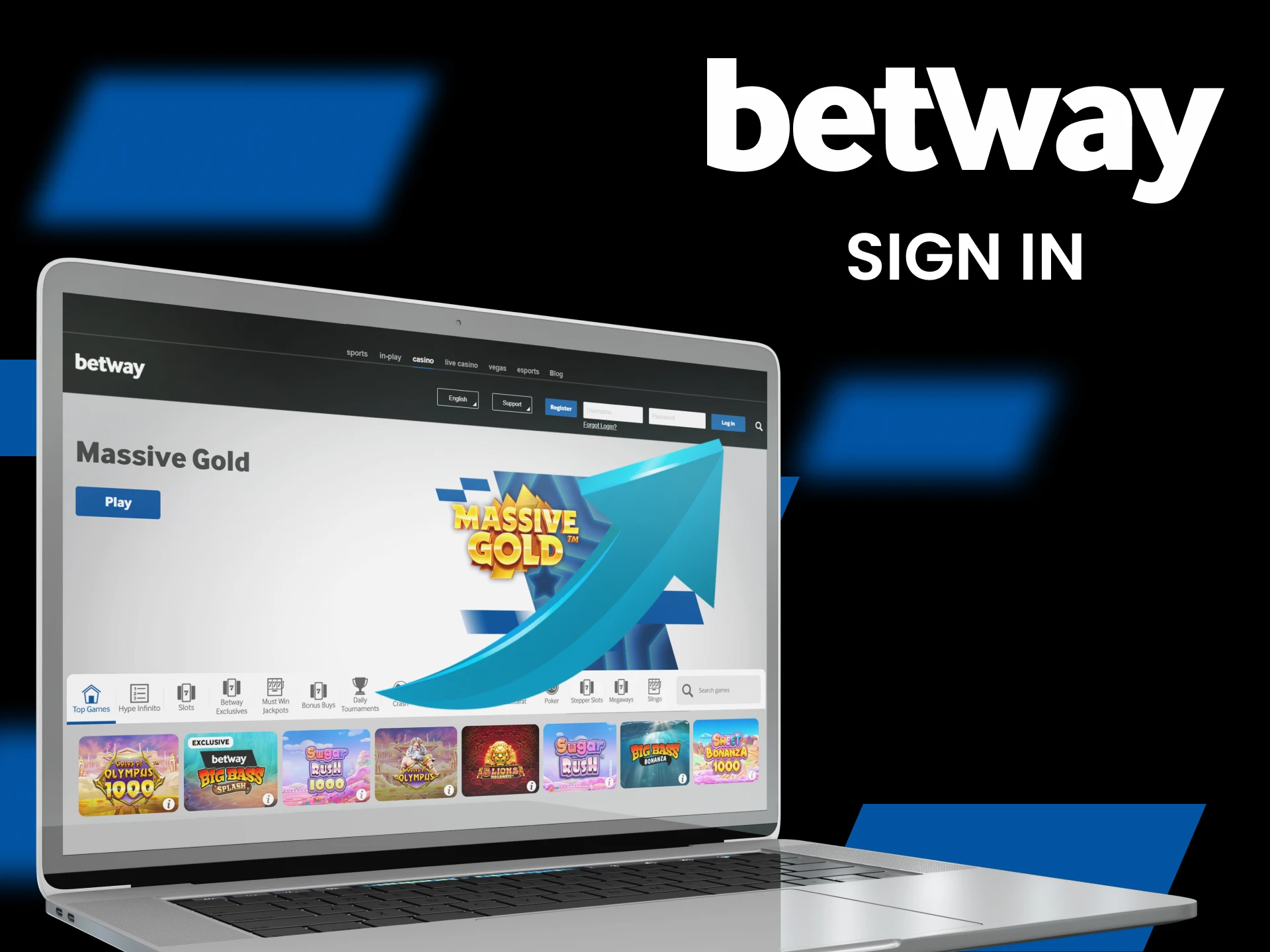 Sign in to Betway and begin your winning experience.