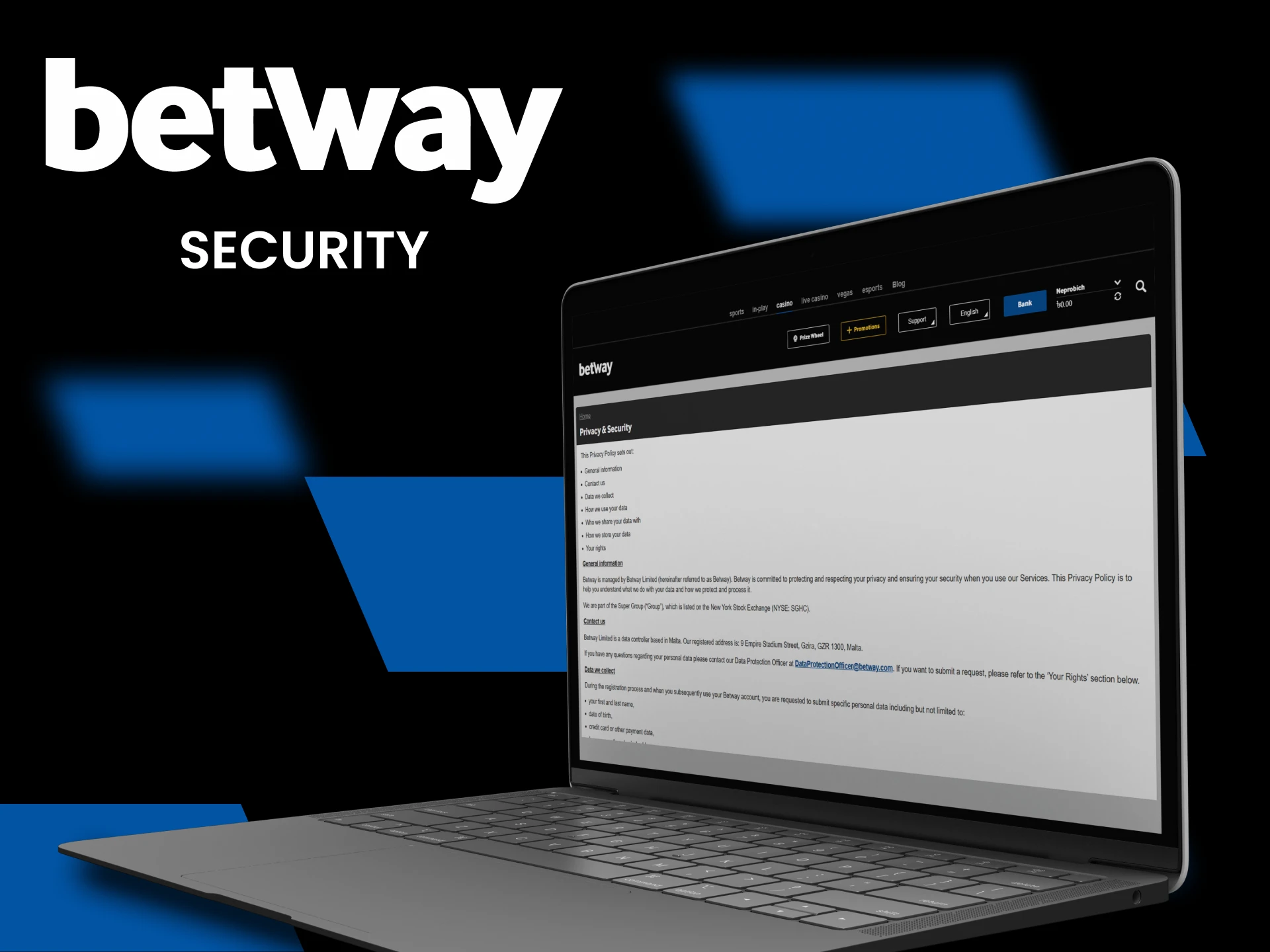 Ensure fair play with Betway casino security and fairness measures.