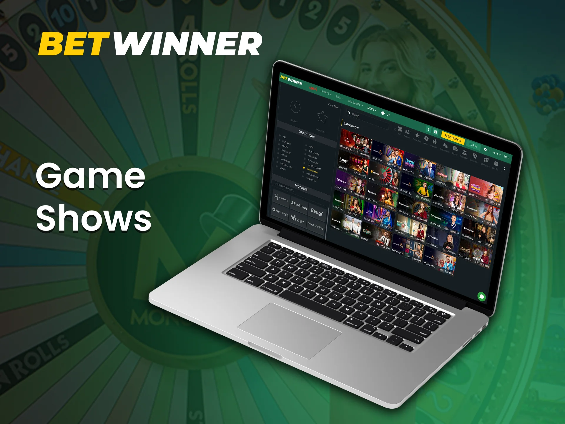 Try your luck with Betwinner game shows and win amazing prizes.