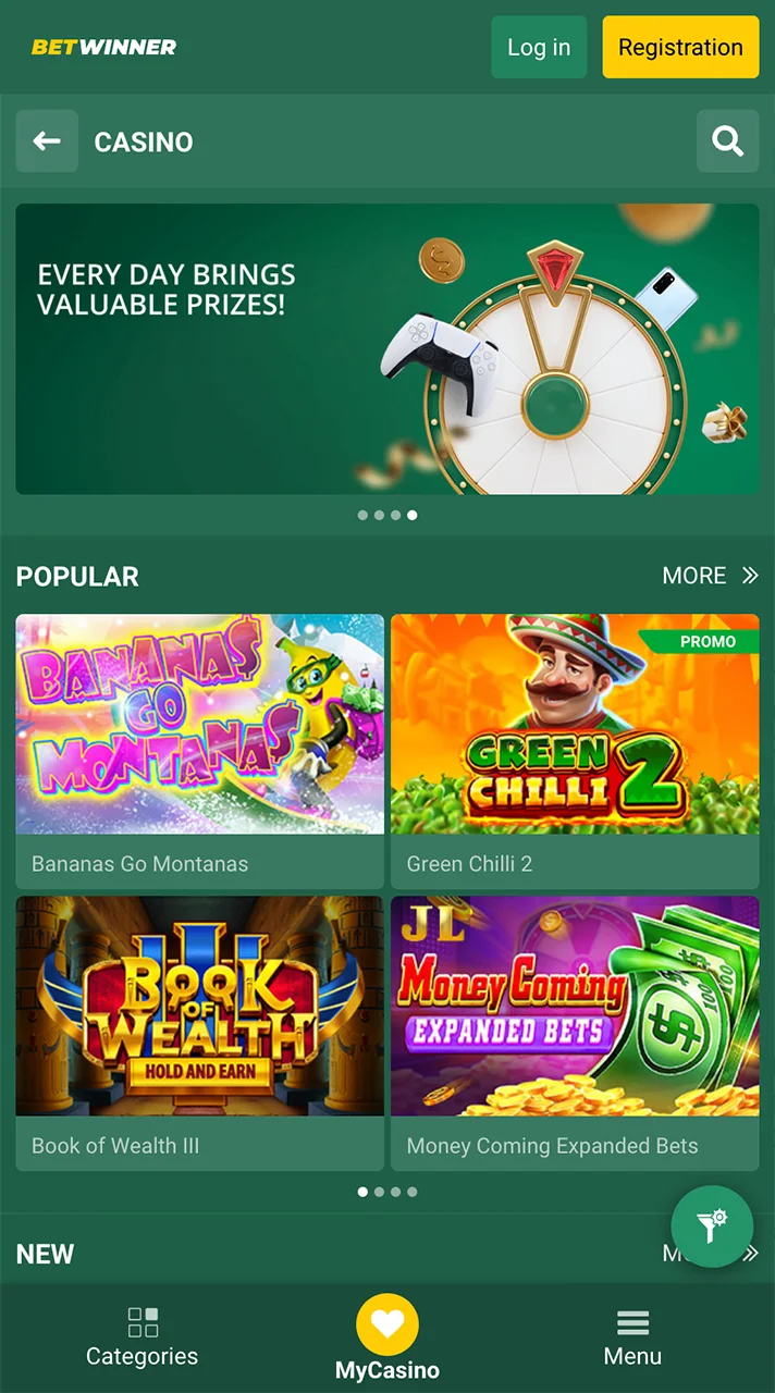 Casino Games by Betwinner.