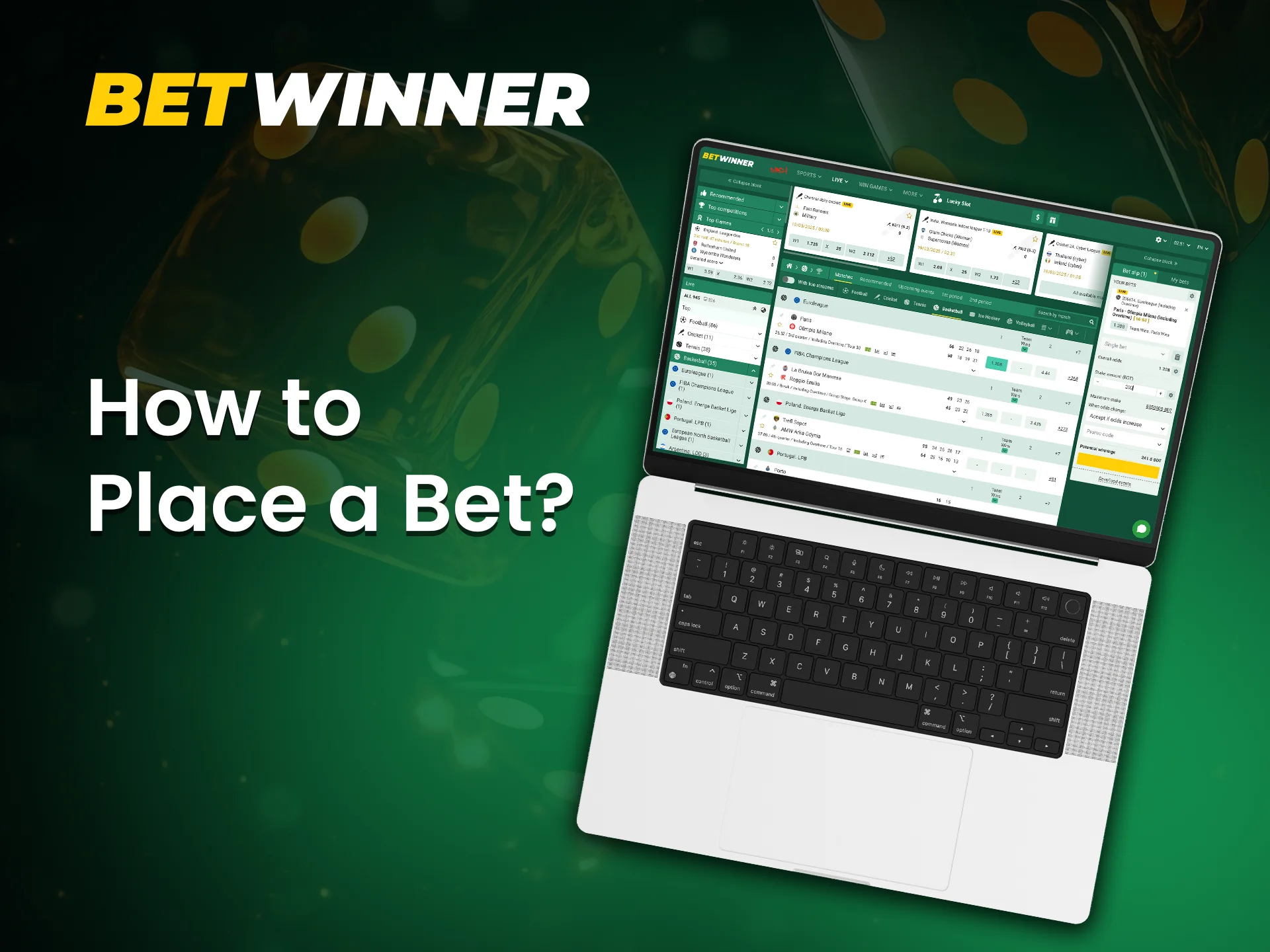 Placing a bet on Betwinner is simple and accessible for everyone.