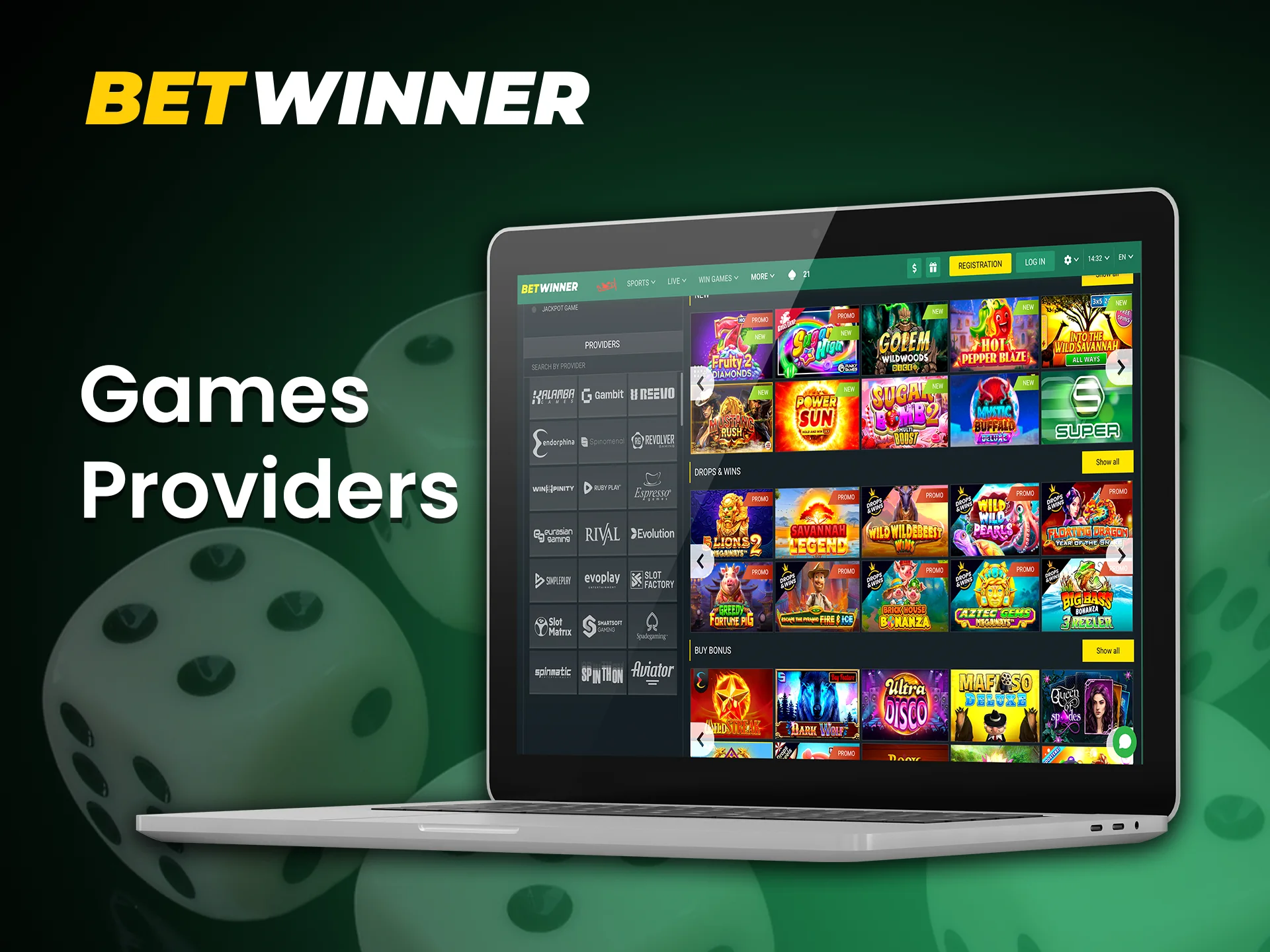 Discover the best Betwinner casino games providers for a premium gaming experience.