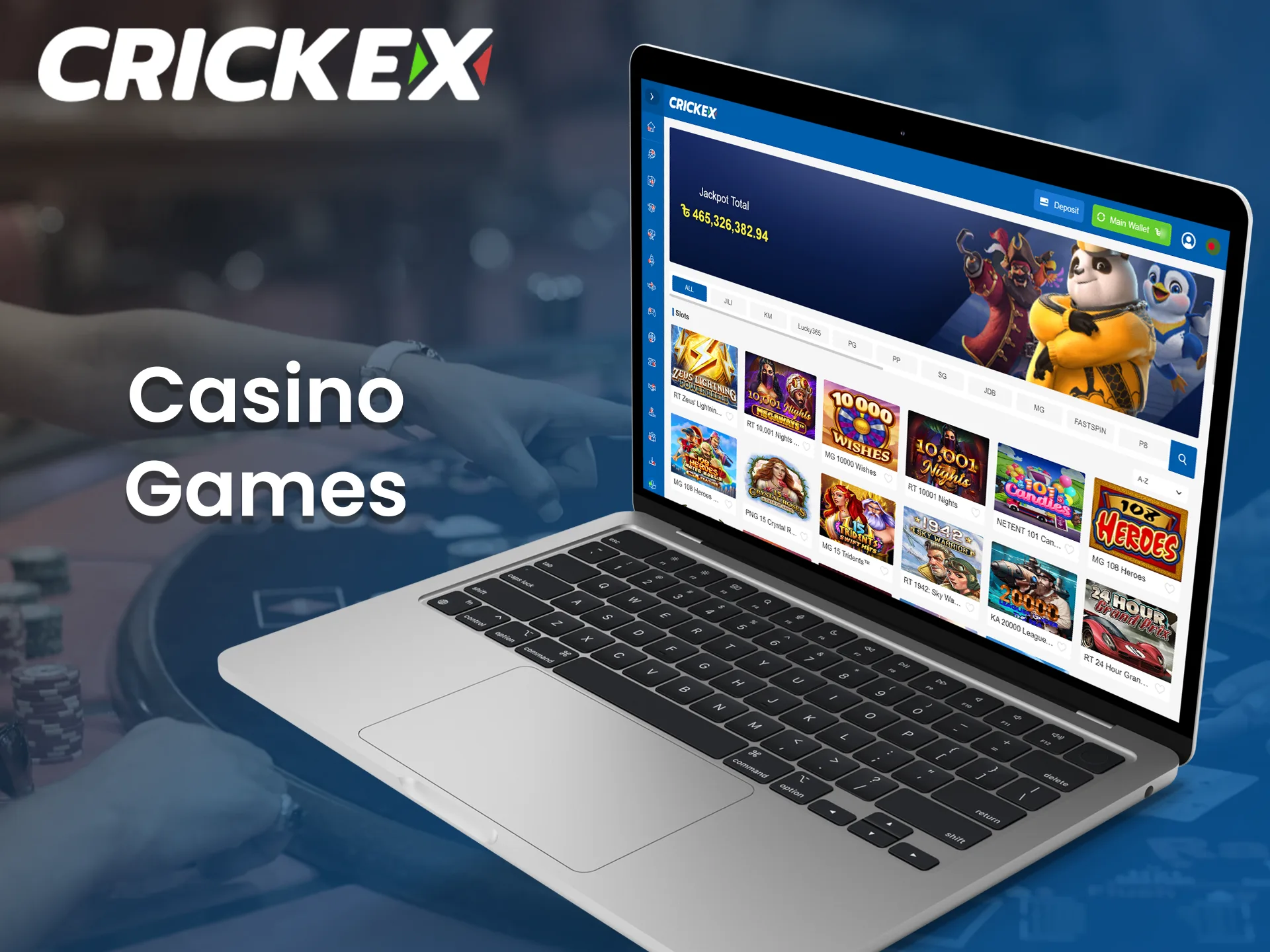 Casino games at Crickex with a smooth gameplay.