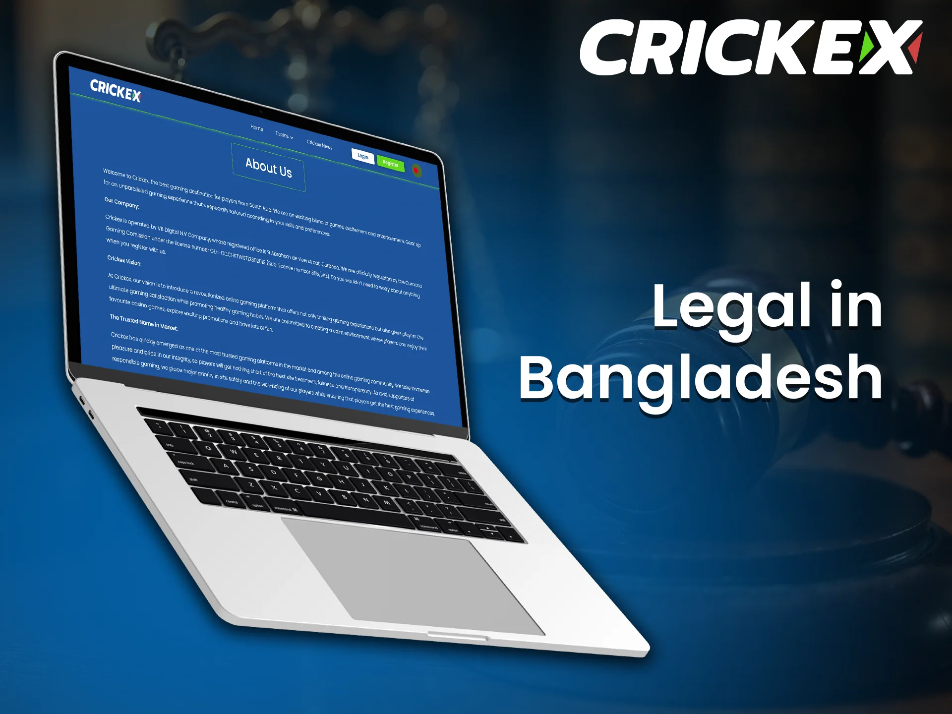 Crickex casino is legal in bangladesh and ensures a secure gaming experience.