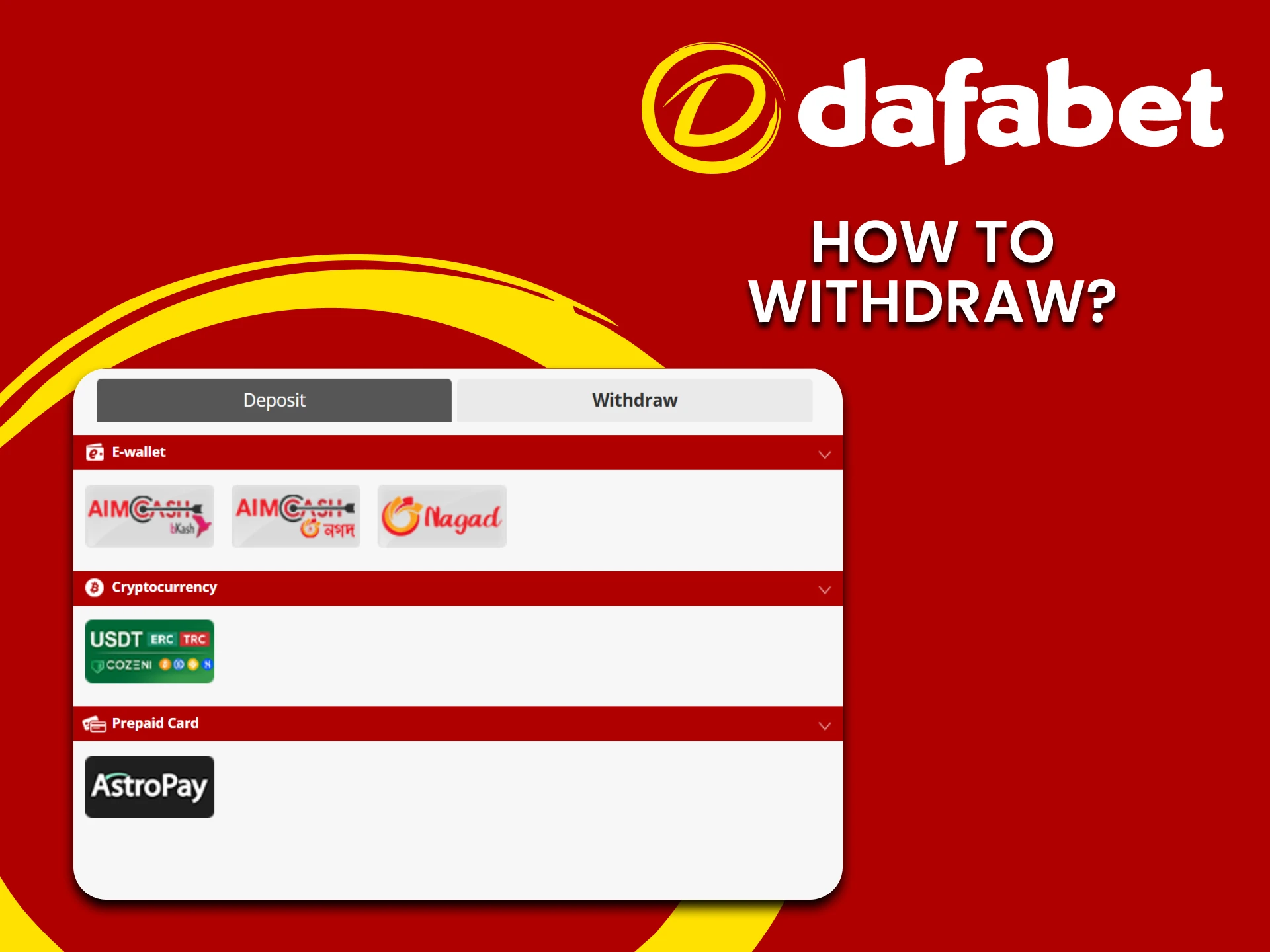 How to withdraw your winnings at Dafabet casino fast and easy cashouts.