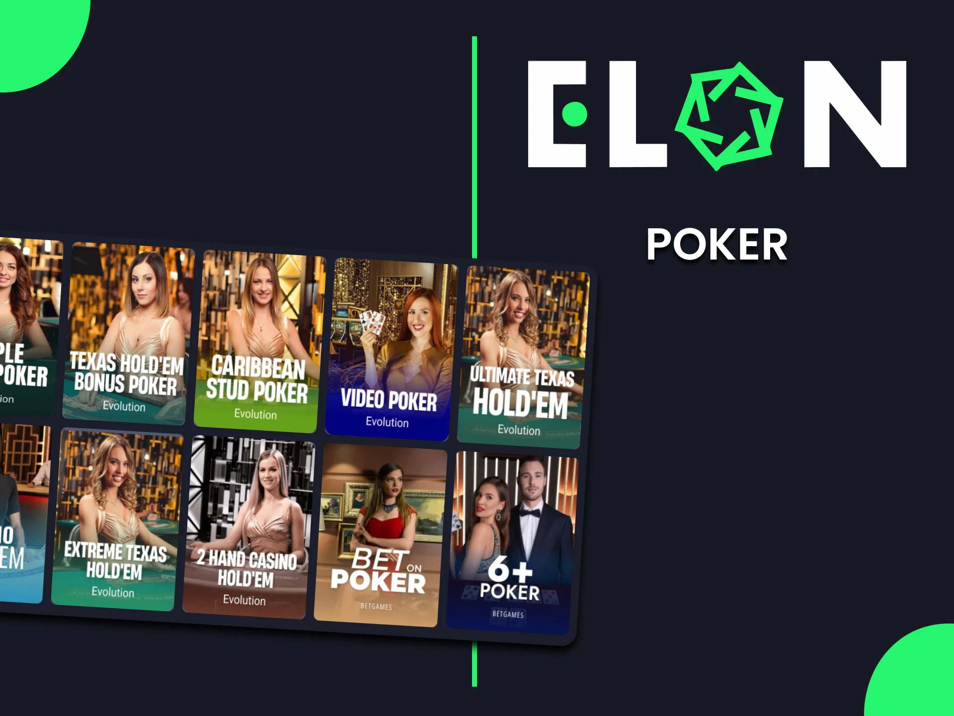 Join ElonBet poker room for a real challenge and big wins.