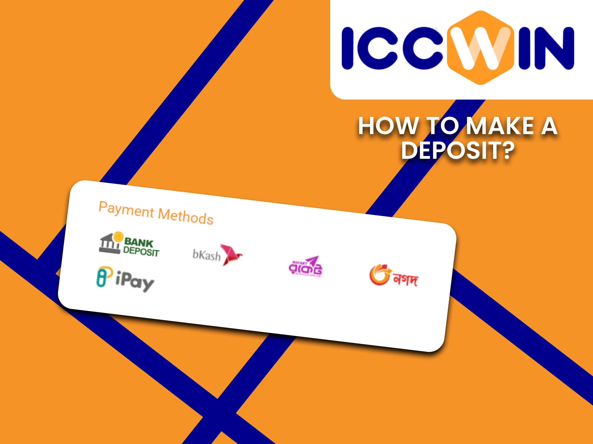Learn how to make a deposit at ICCWin casino and try your luck.