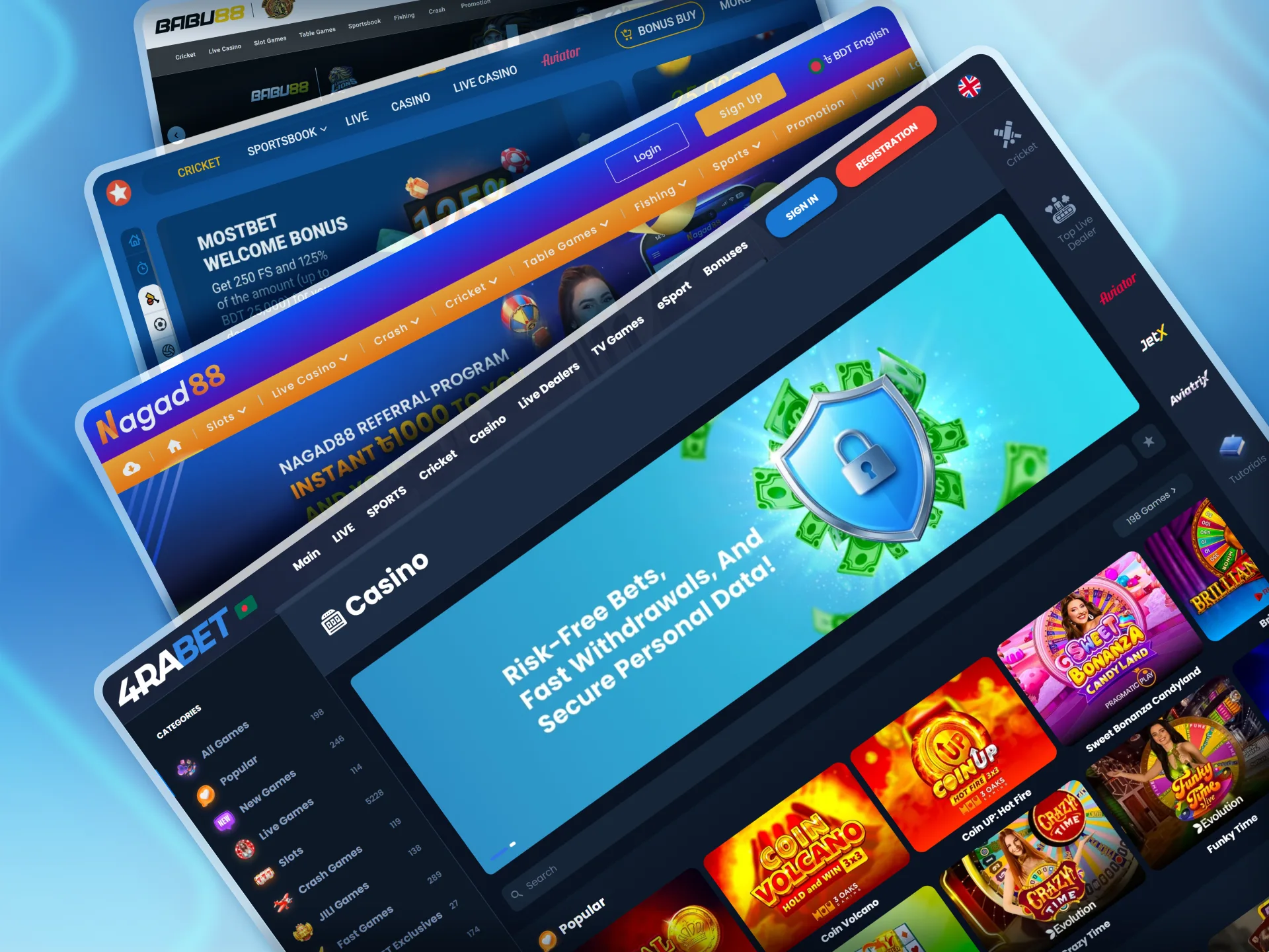 Choose a licensed, fair, and secure casino to play and bet at in Bangladesh.