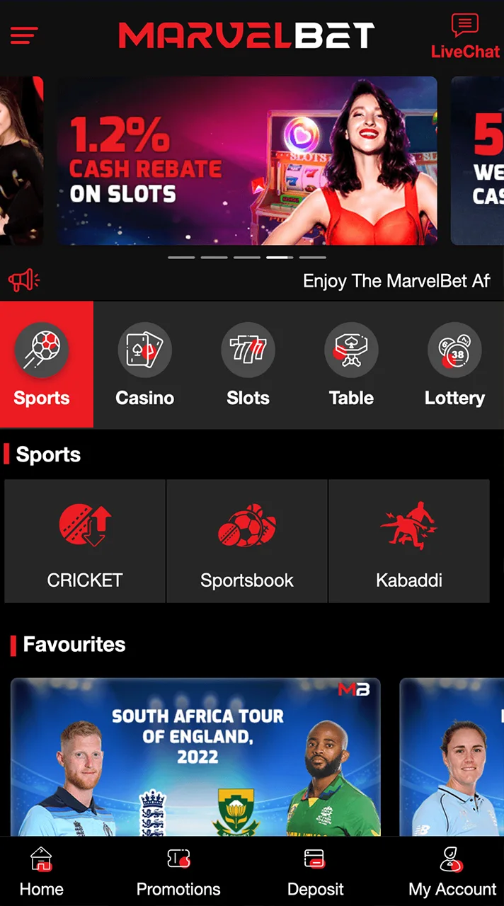 Marvelbet home page visit and start playing.