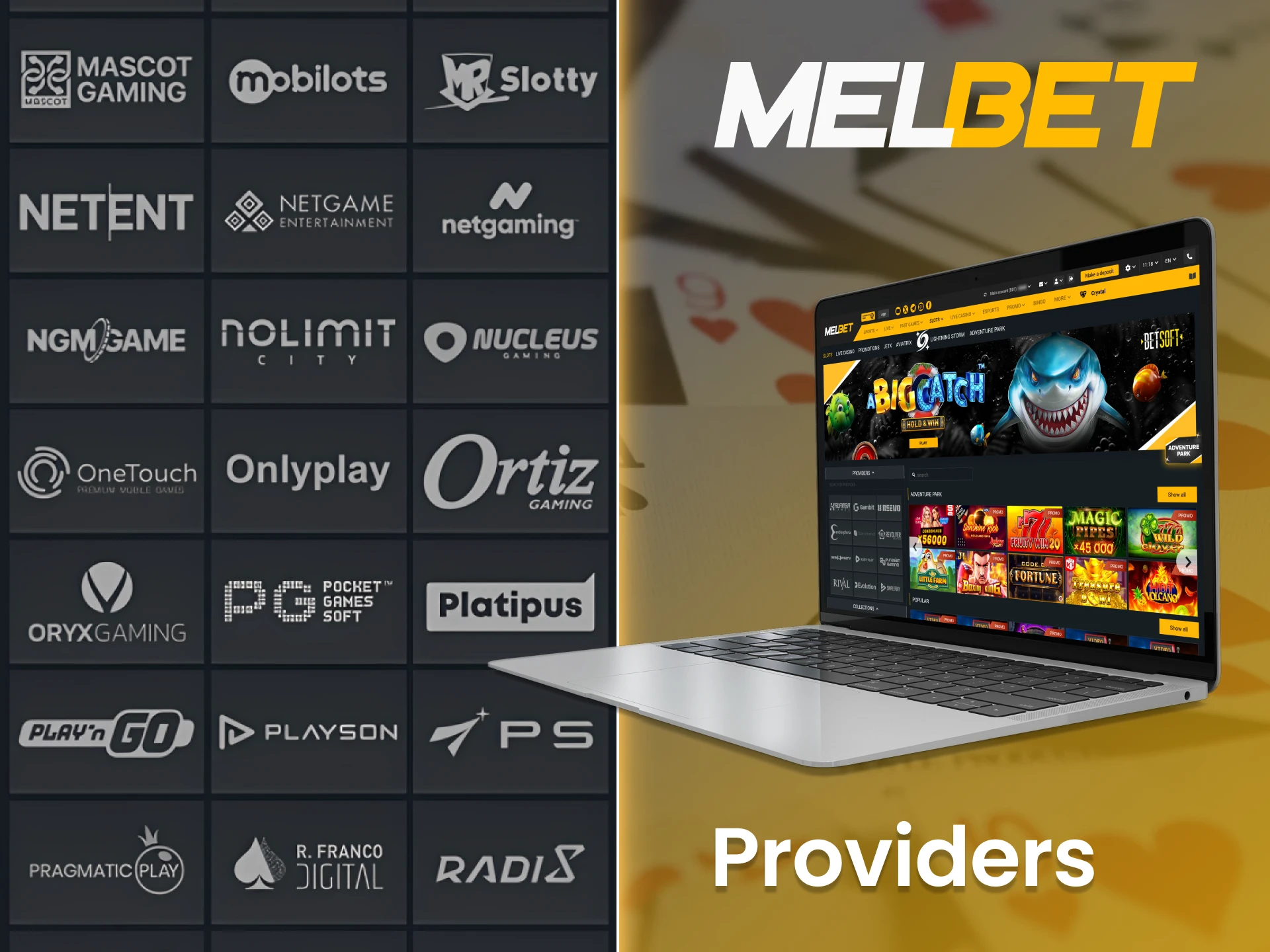 Play safely with casino games from reputable providers at Melbet.