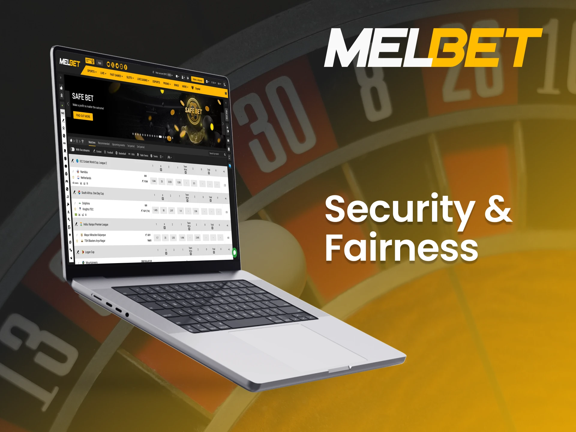 The security of players' data is a top priority for Melbet.