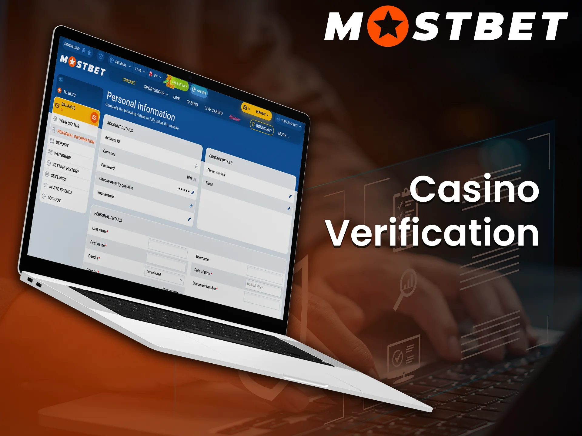 Complete Mostbet Casino verification for safe and secure betting.