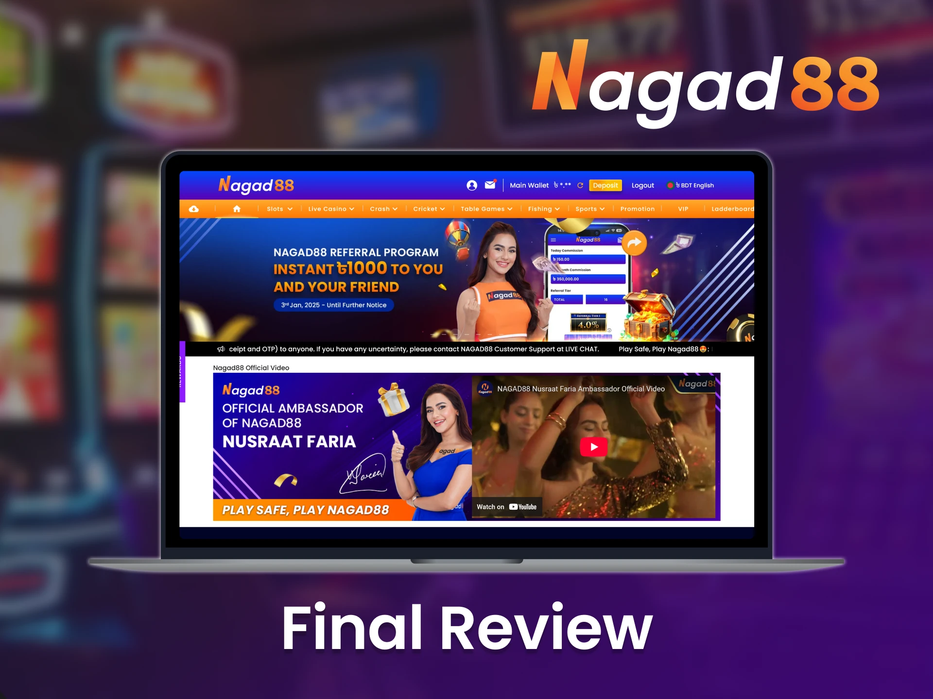Nagad88 is your ultimate destination for an unforgettable online casino experience in Bangladesh.
