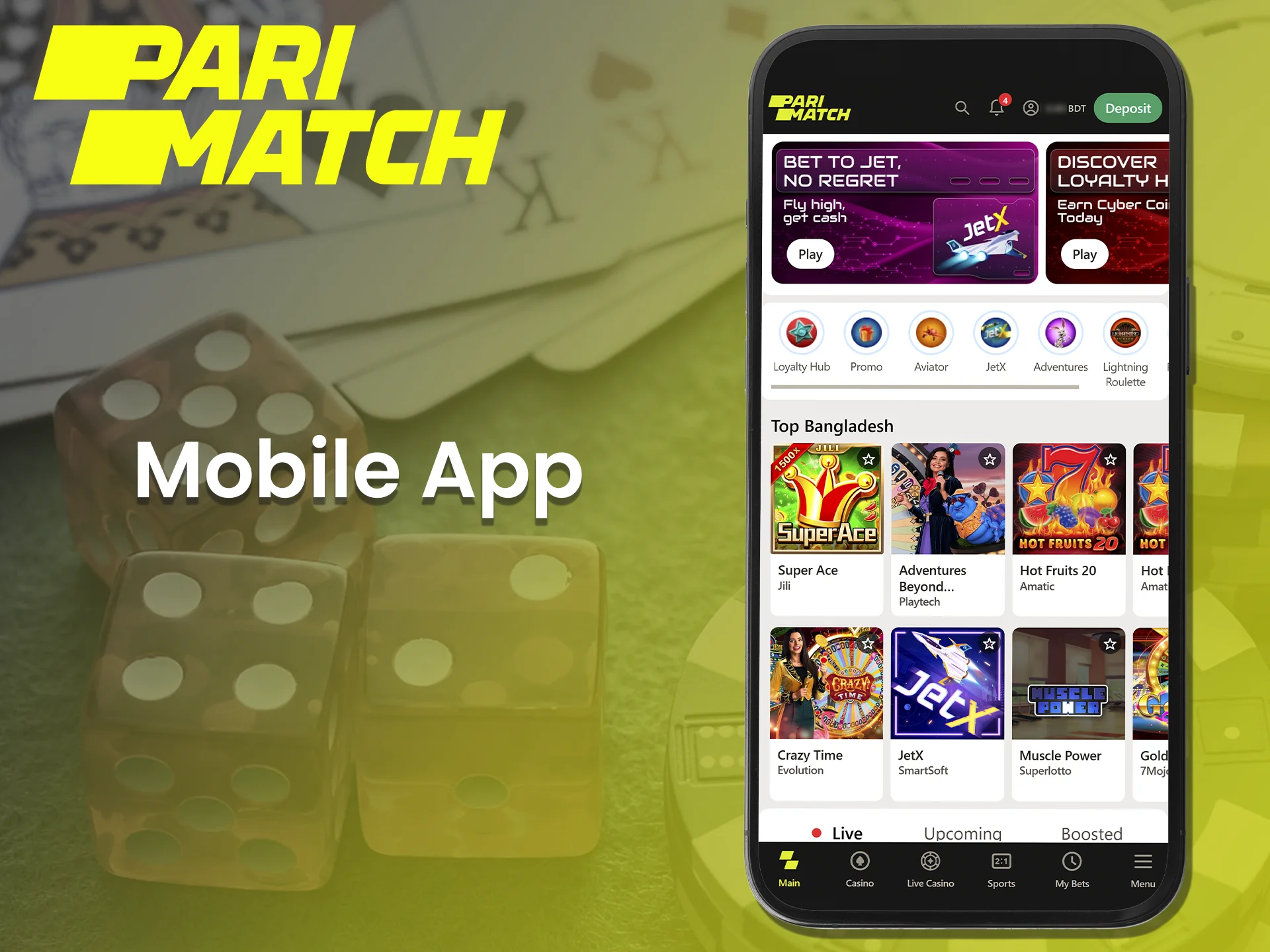 How to install the Parimatch app on your mobile device.