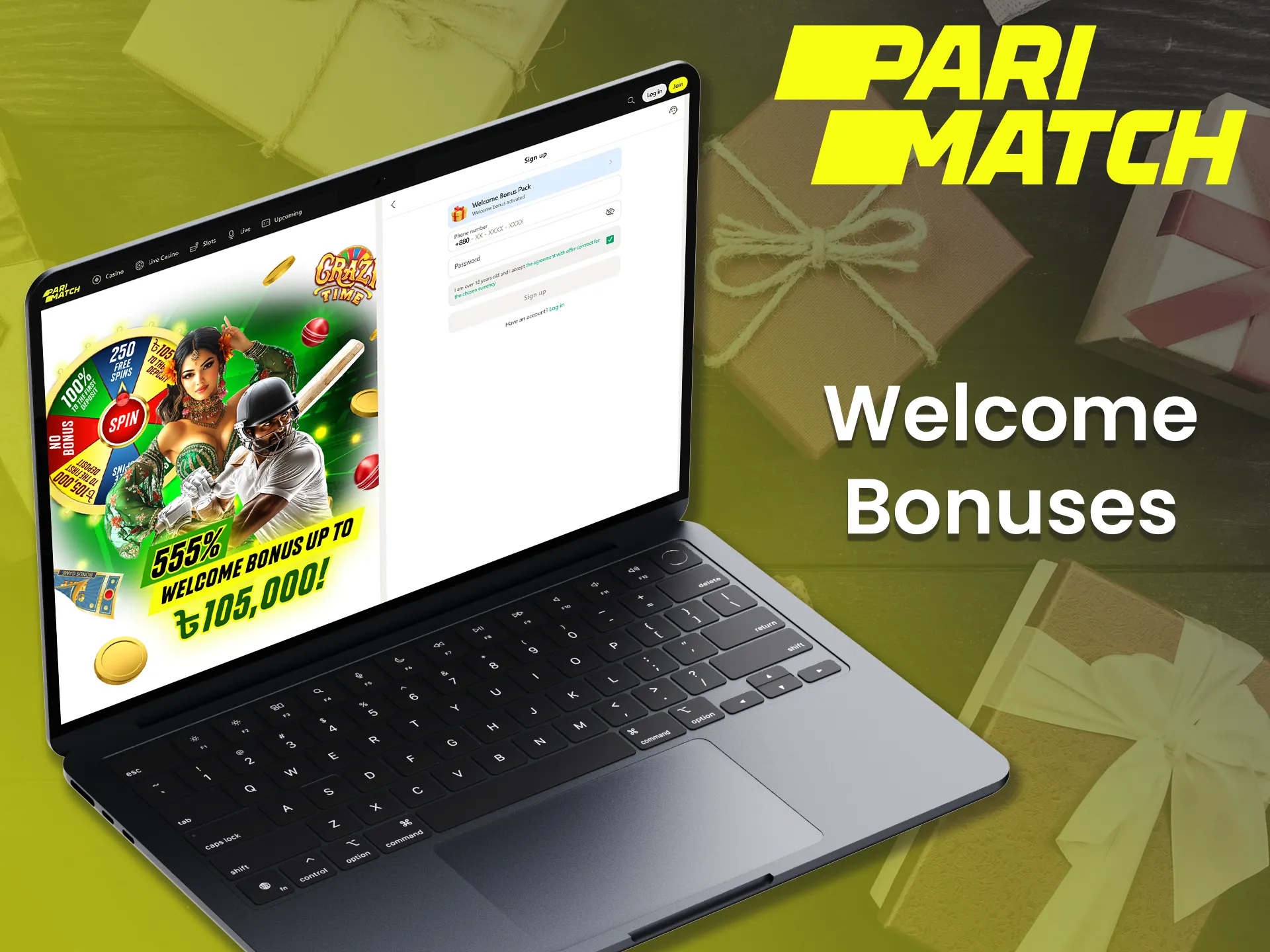 Boost your first deposit with Parimatch welcome bonuses.