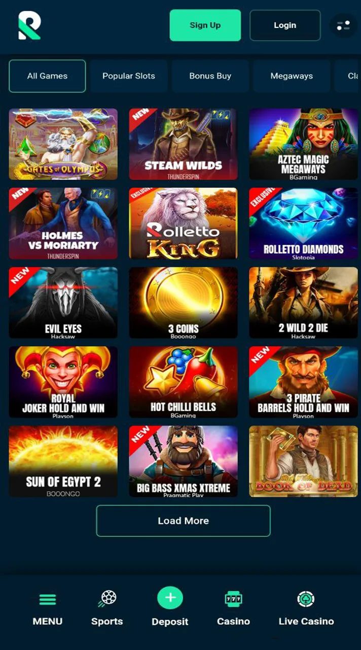 Rolletto casino page play thrilling games and win big.