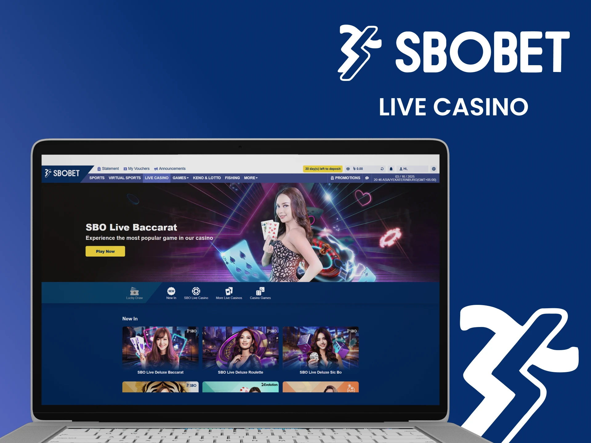 Enjoy thrilling live casino games at Sbobet.