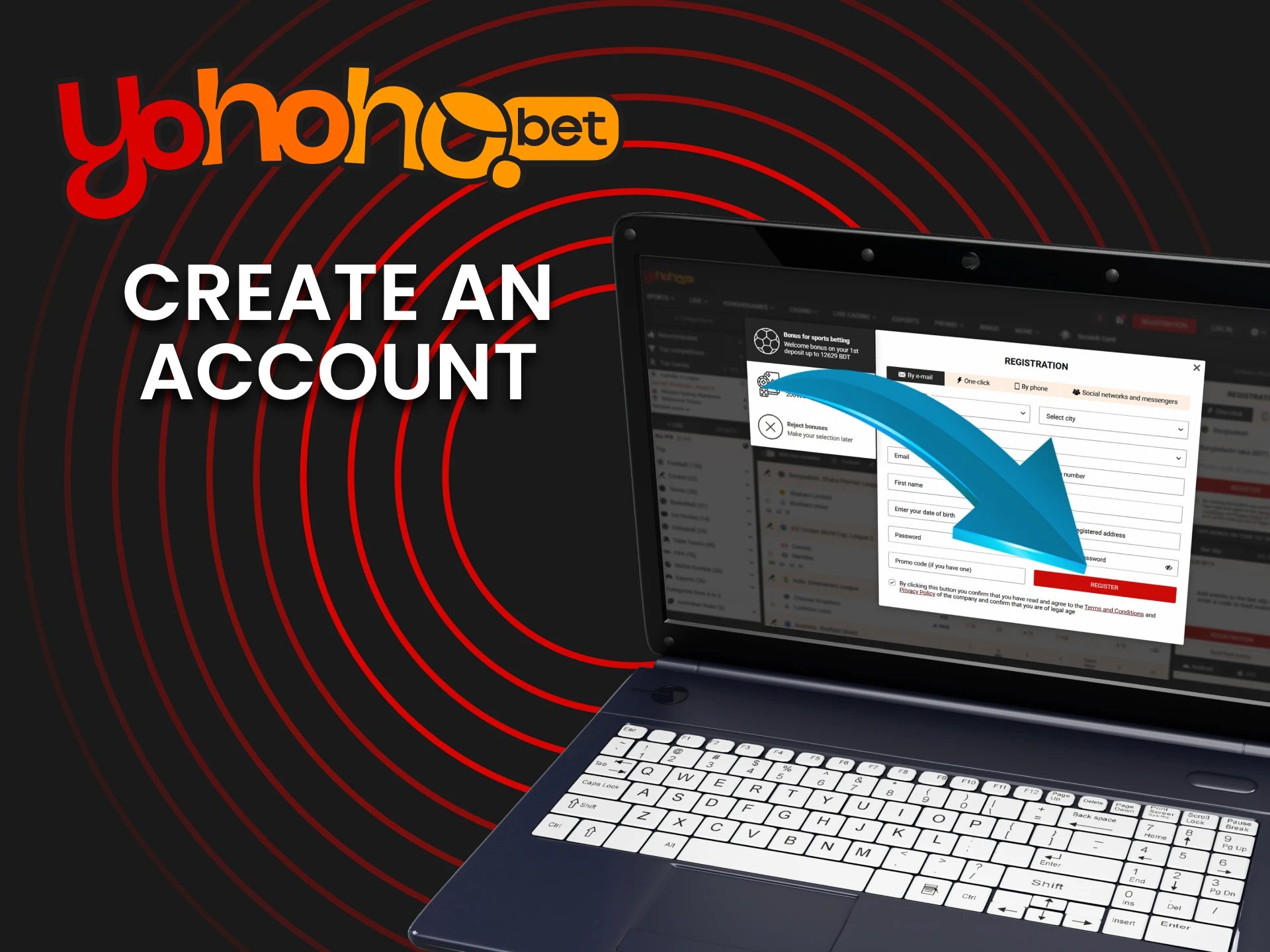 Create an account Yohoho Bet and enjoy the best games.