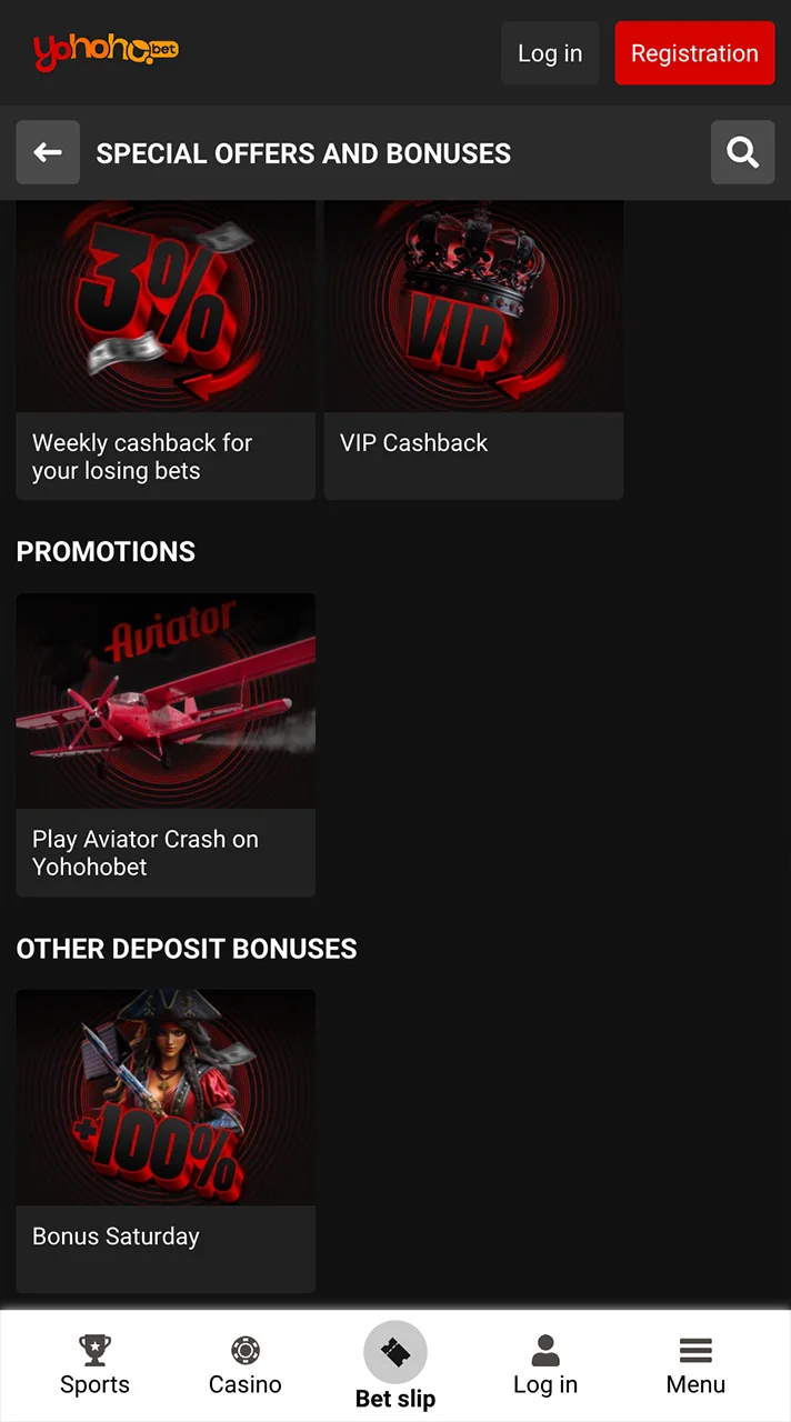 Yohoho bonuses page brings amazing rewards for new and loyal players.