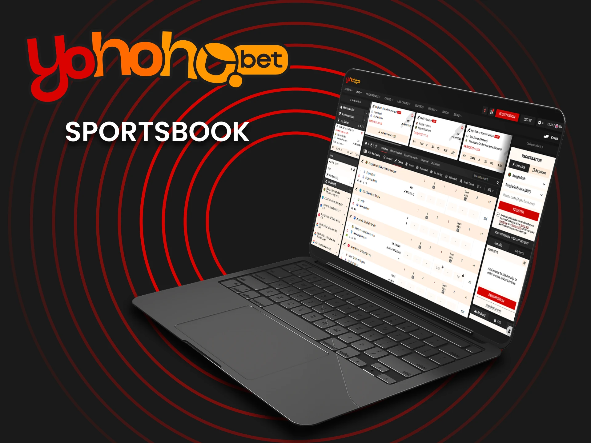 Yohoho Bet sportsbook bet on your favorite matches.